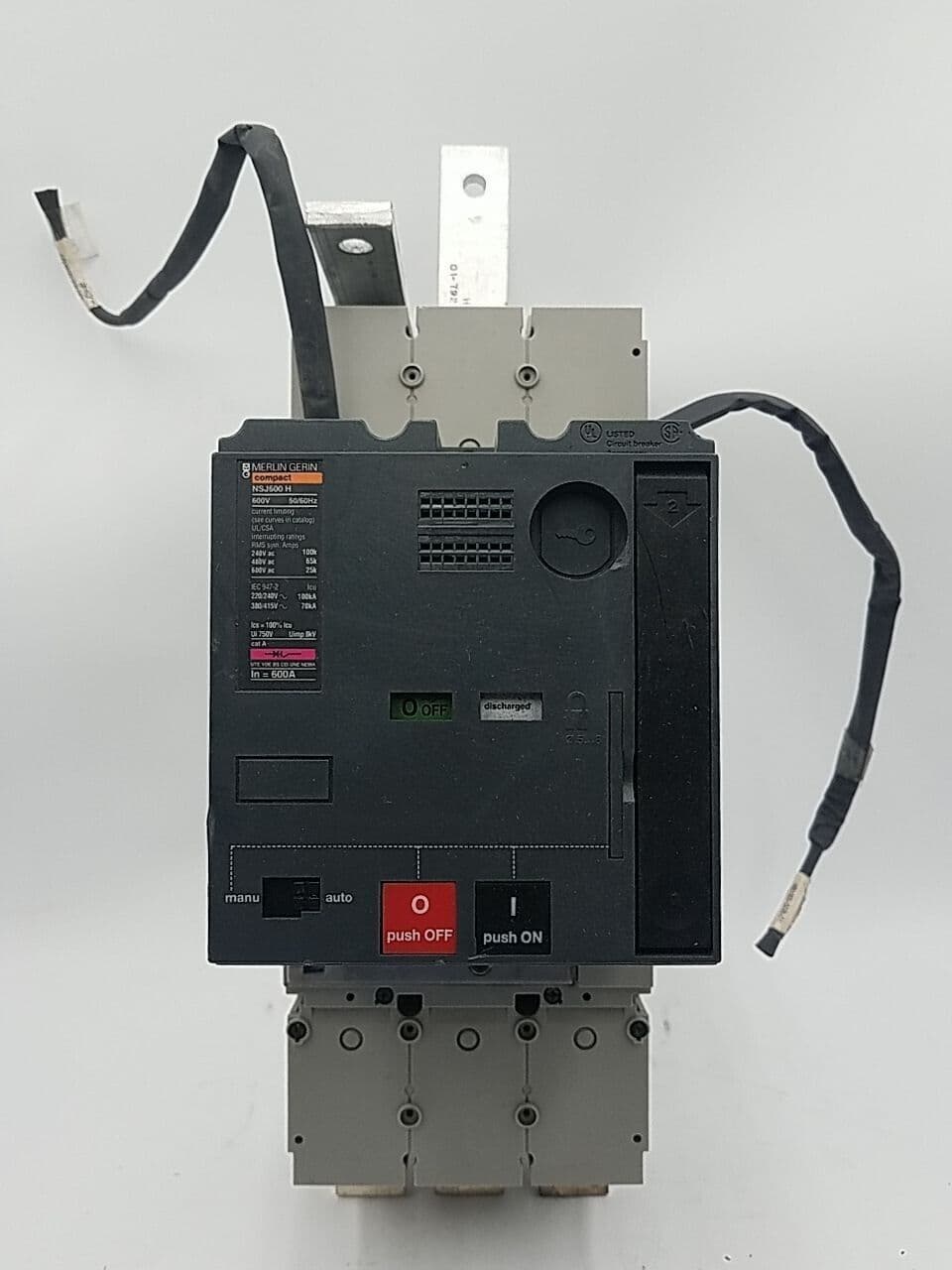 Merlin Gerin NSJ600H Circuit Breaker 600A 600V 3P – image 1