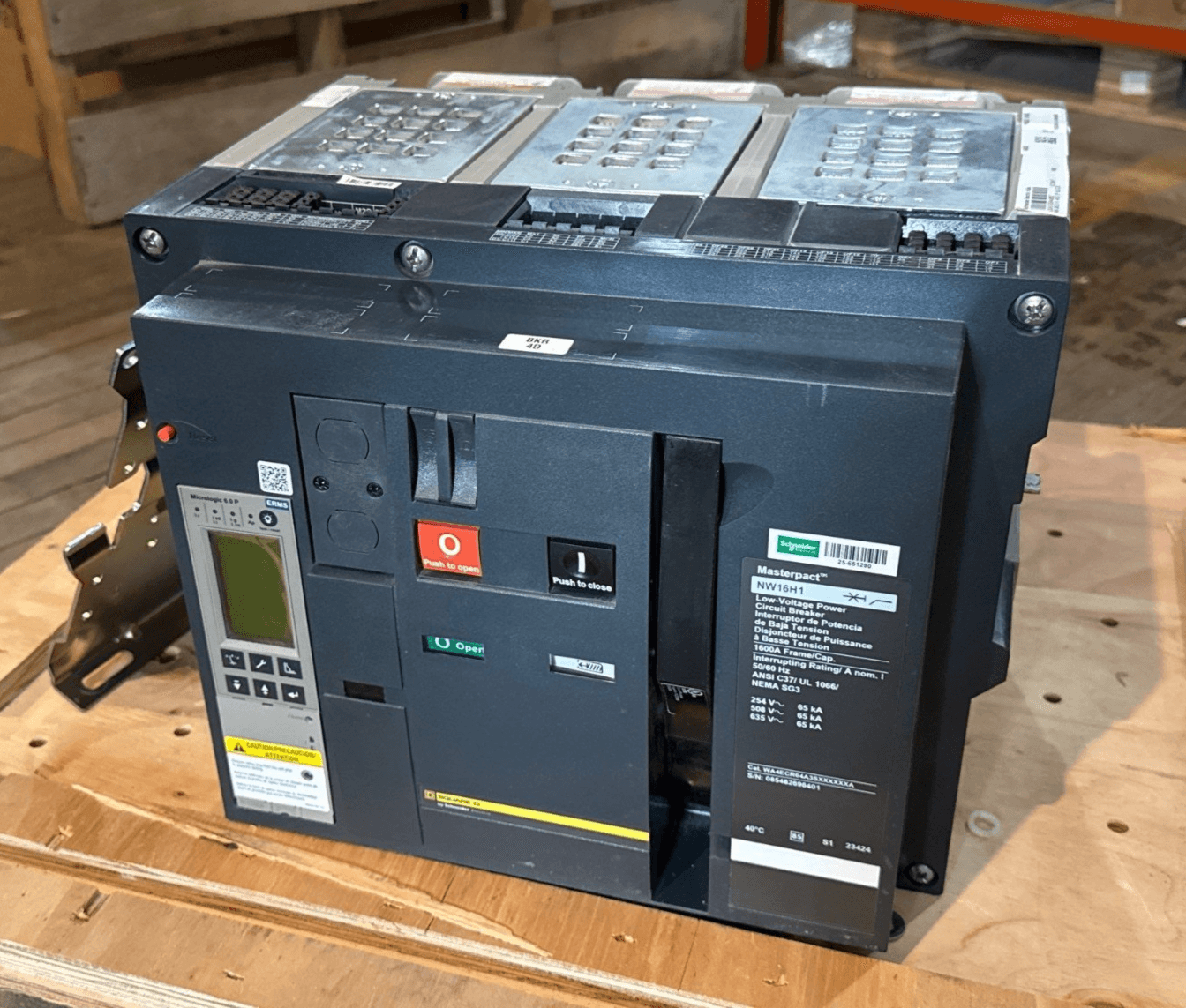 Square D NW16H1 Circuit Breaker 1200A 3P 635V MicroLogic 6.0A S164A-ERMS LSIG – image 1