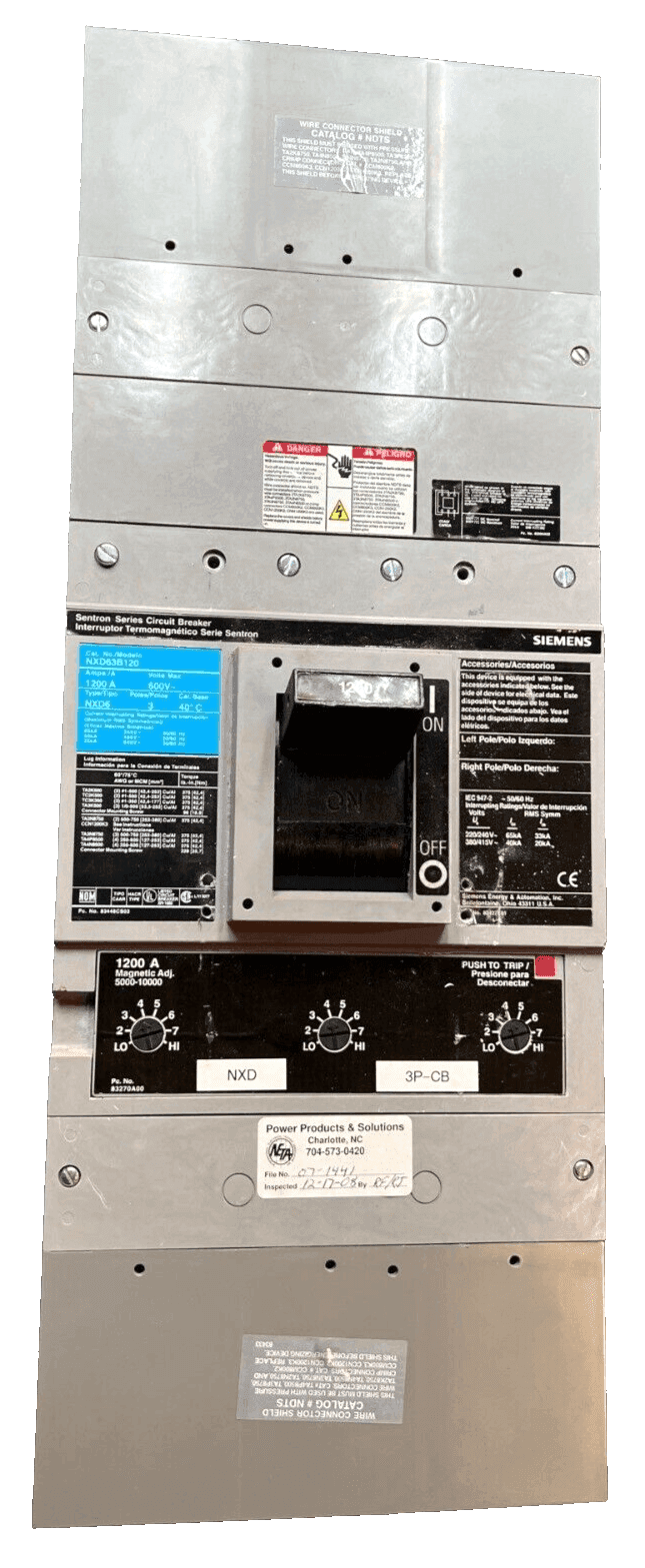 Siemens NXD63B120 Circuit Breaker — image 1 of 7