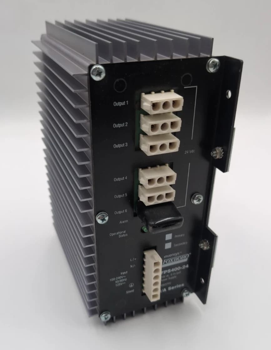 FOXBORO INVENSYS FPS400-24 I/A Series P0922YU Rev F Power Supply USED