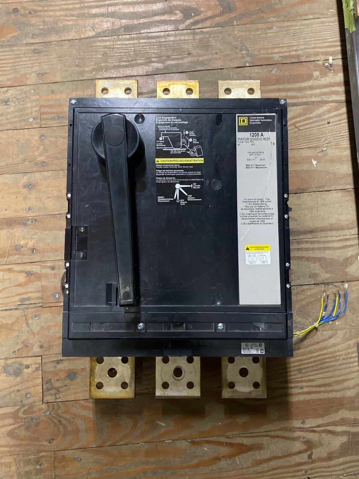 Square D PAF361200DC1625 Circuit Breaker — image 1 of 12
