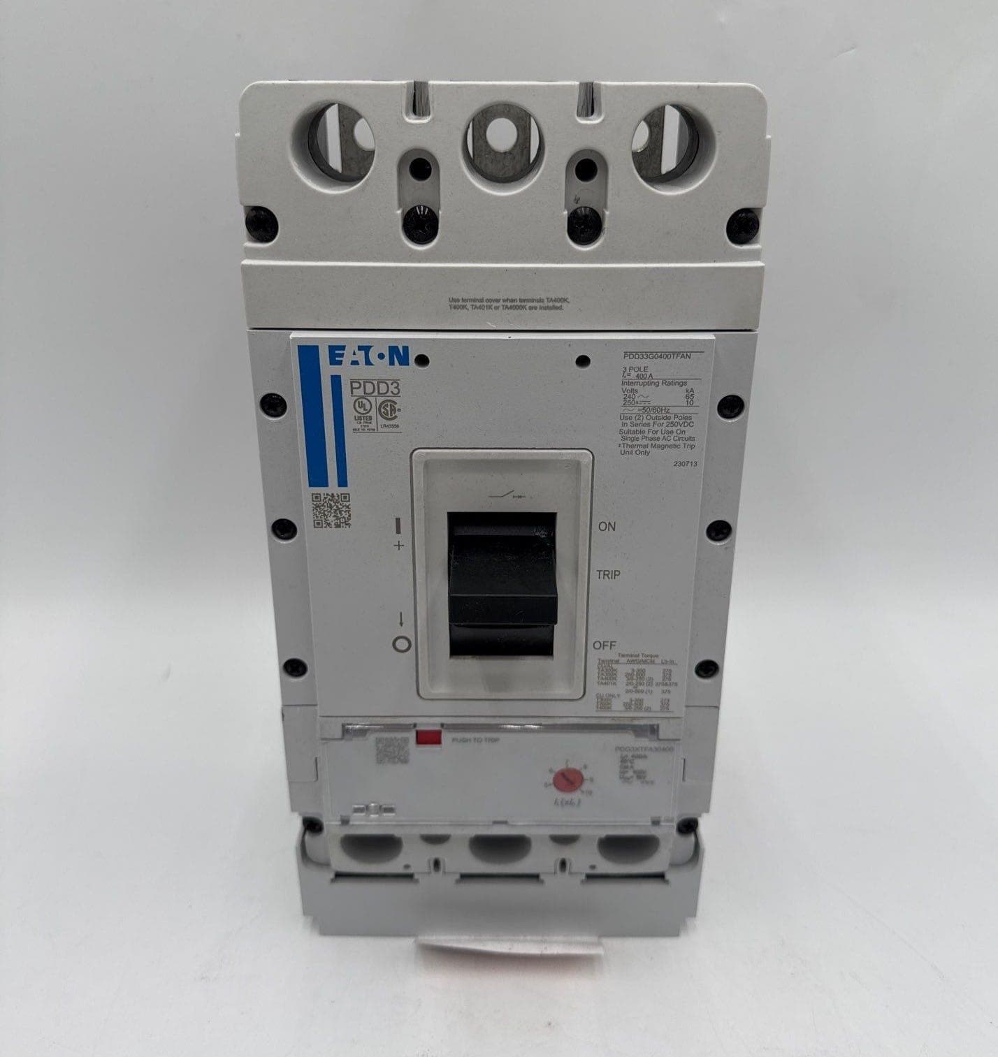 Eaton PDD33G0400TFAN Circuit Breaker — image 1 of 8