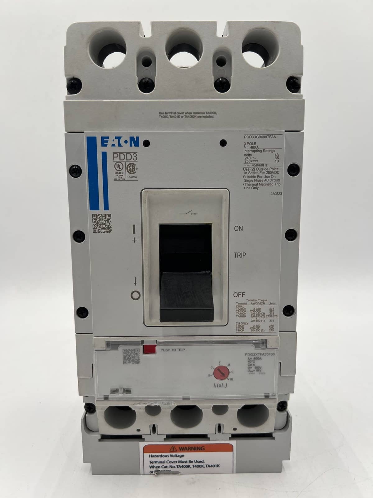 Eaton PDD33G0400TFAN Circuit Breaker — image 1 of 7