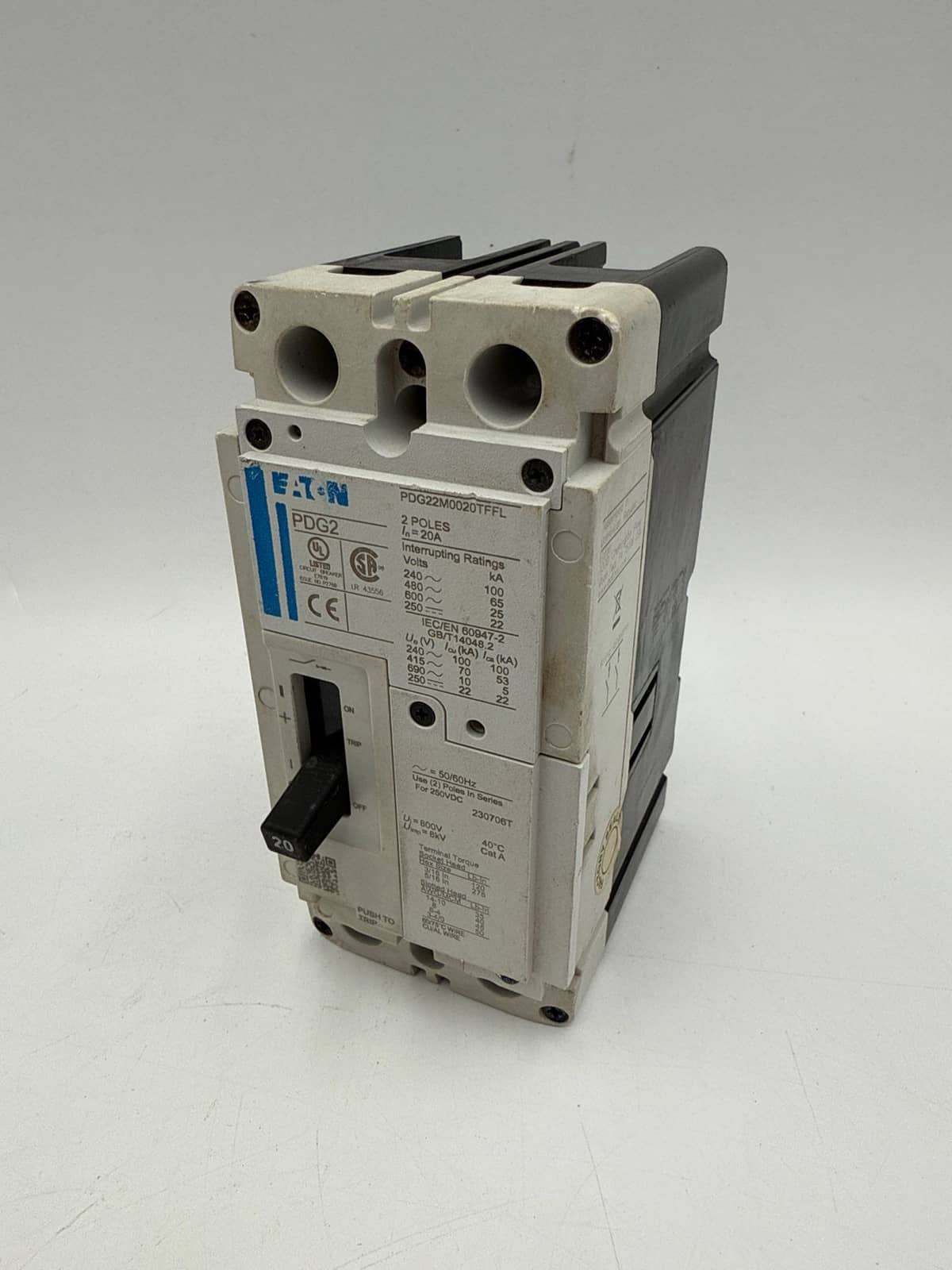 Eaton PDG22M0020TFFL Circuit Breaker — image 1 of 8