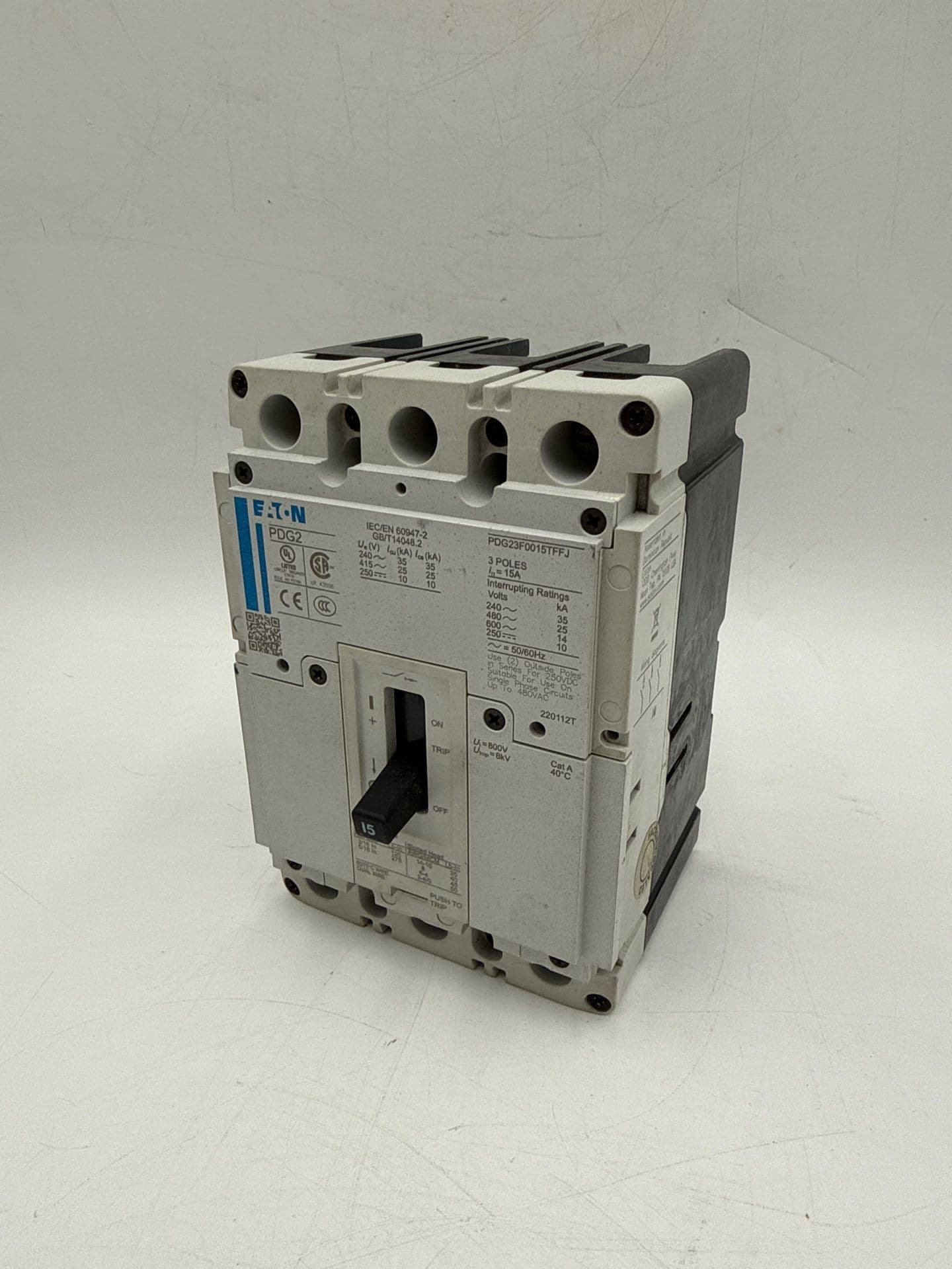 Eaton PDG23F0015TFFJ Circuit Breaker — image 1 of 9