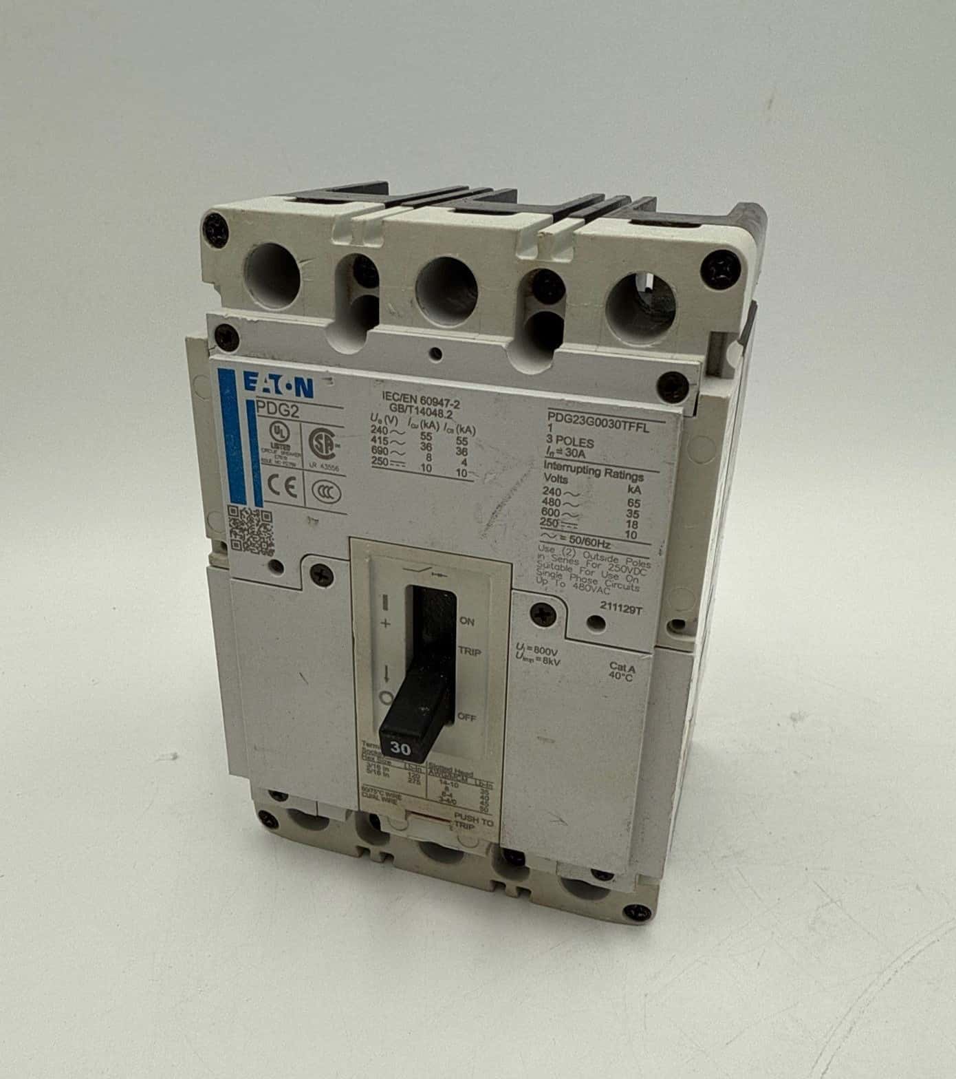 Eaton PDG23G0030TFFL Circuit Breaker — image 1 of 8