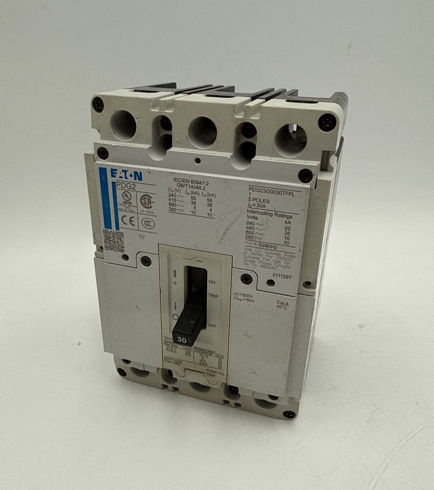 Eaton PDG23G0030TFFL Circuit Breaker — image 1 of 8