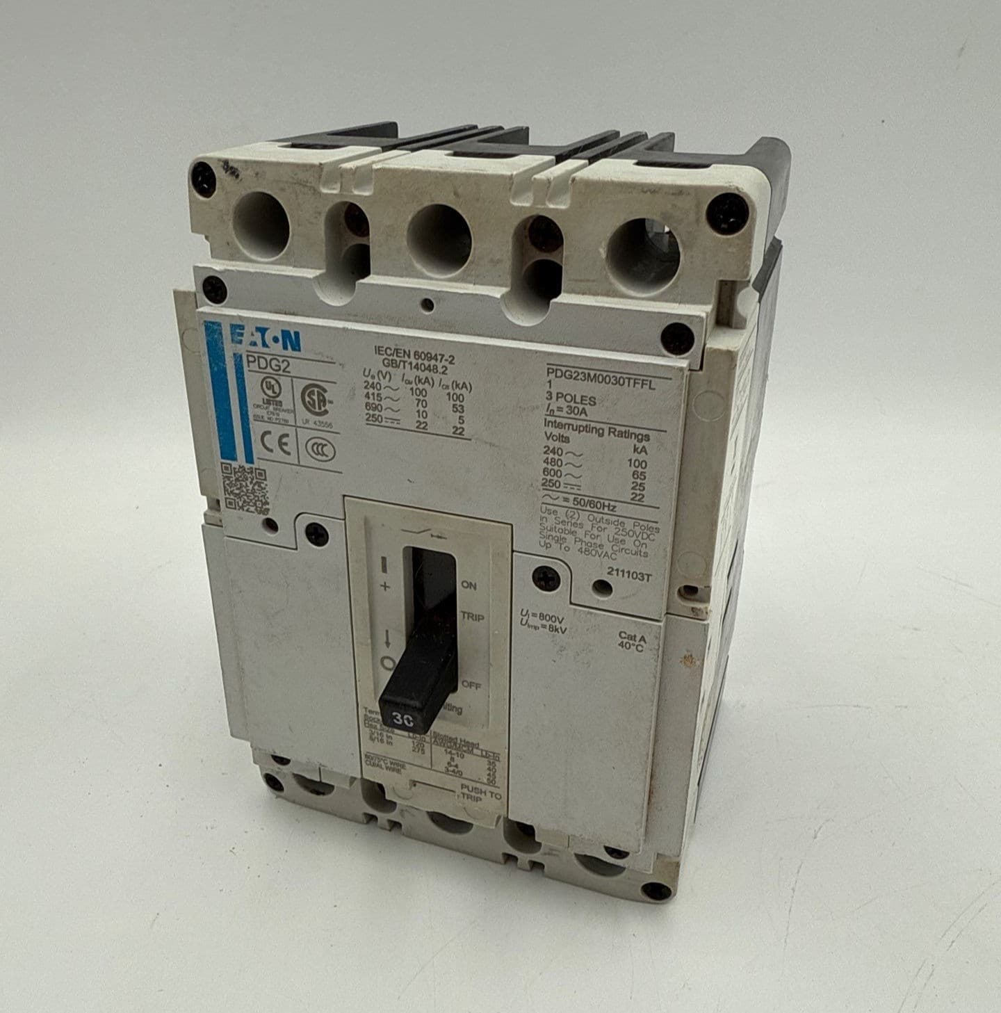 Eaton PDG23M0030TFFL Circuit Breaker — image 1 of 8