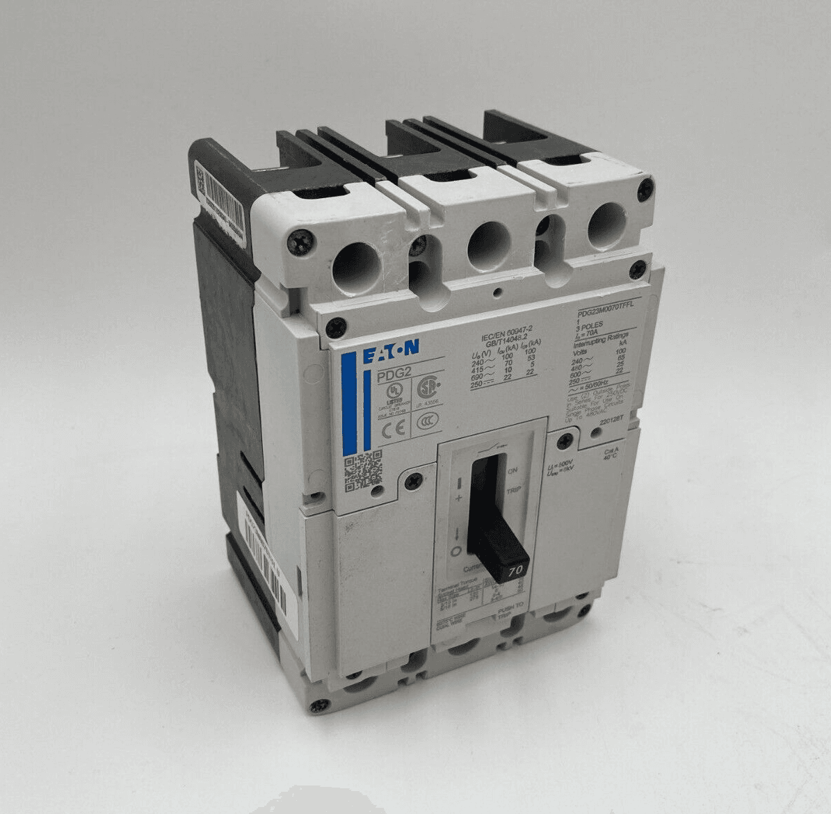 Eaton PDG23M0070TFFL Circuit Breaker 70A 3P 600V 3PH PDG2 70 Amp 3 Pole – image 1