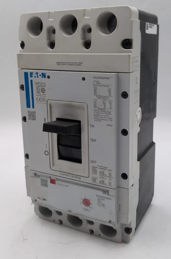 Eaton PDG33M0400FNNN Circuit Breaker 3P 600V w/ 225A Trip PDG3XTFA30225 225 Amp – image 1