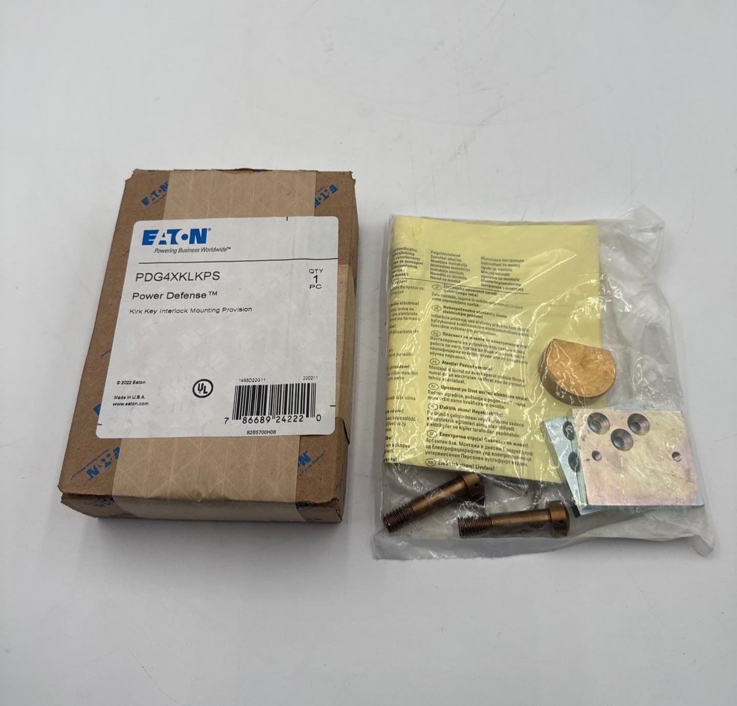 Eaton PDG4XKLKPS Power Defense Kirk Key Interlock Provision Frame J-K – image 1