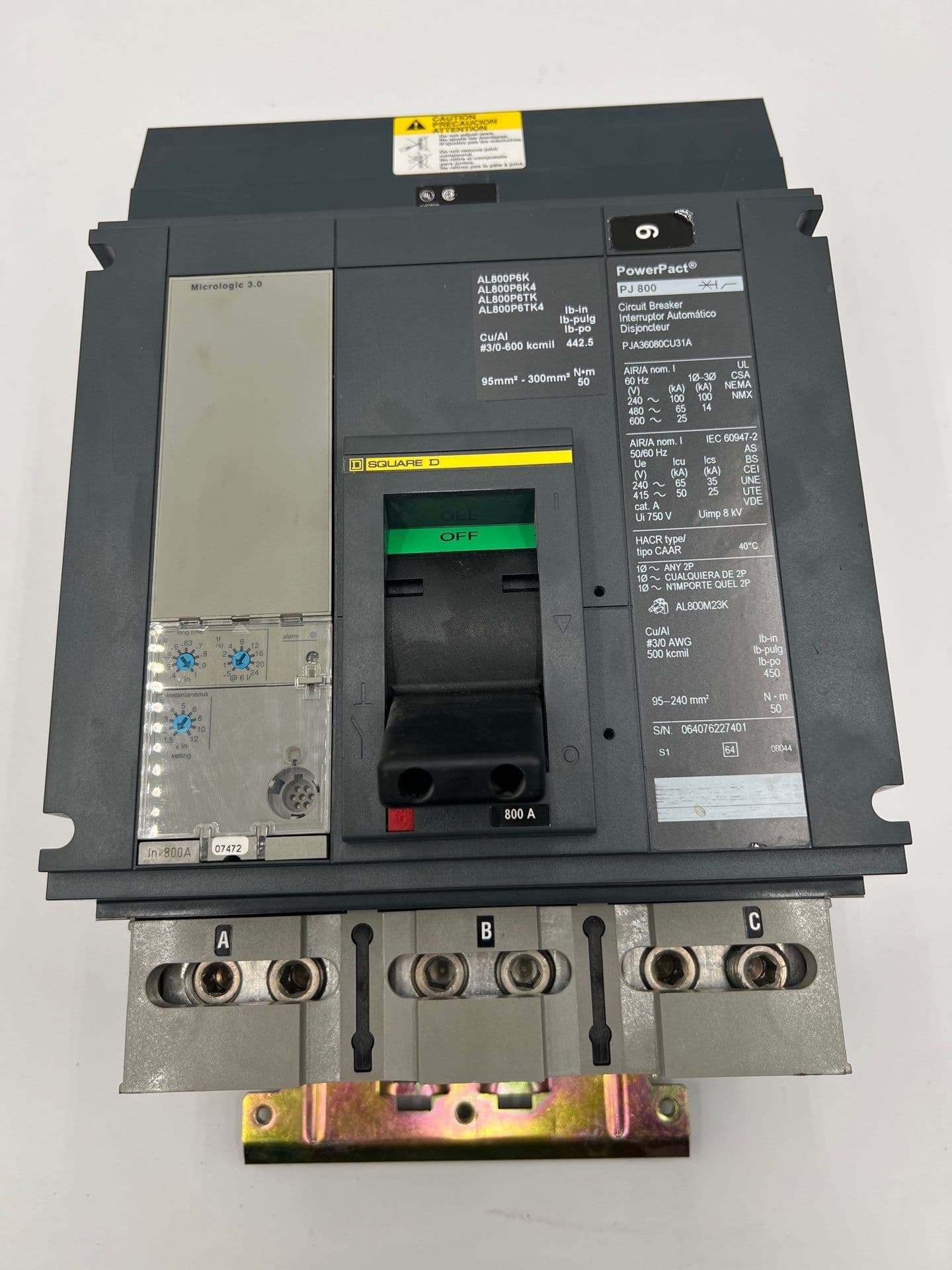 Square D PJA36080CU31A Circuit Breaker — image 1 of 7