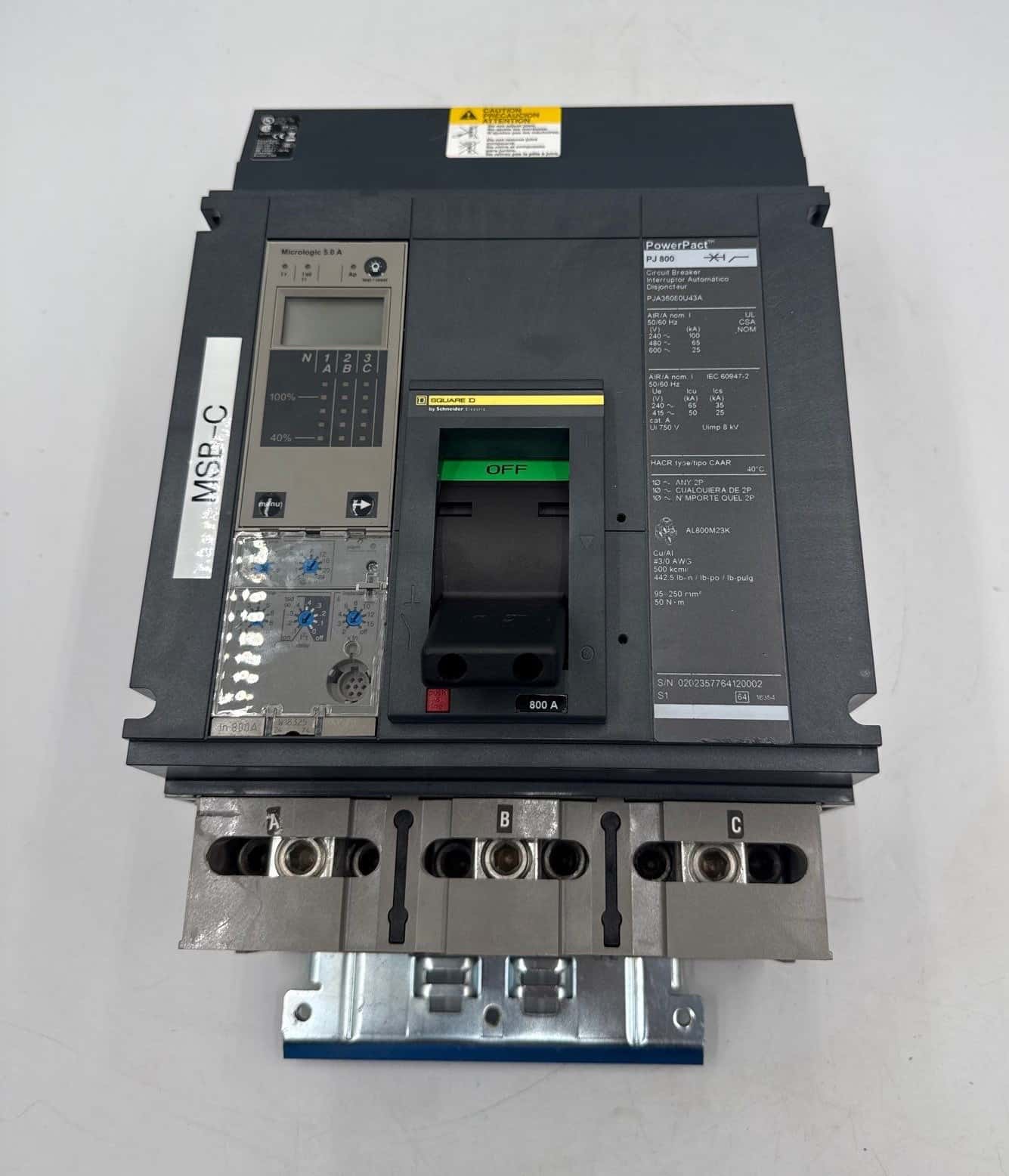 Square D PJA36080U43A Circuit Breaker — image 1 of 12