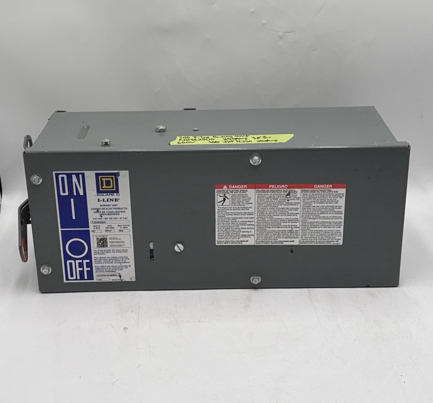 Square D PJD36250G Bus Plug 250A 3PH 3W 600V I-Line Busway Switch 250 Amp – image 1