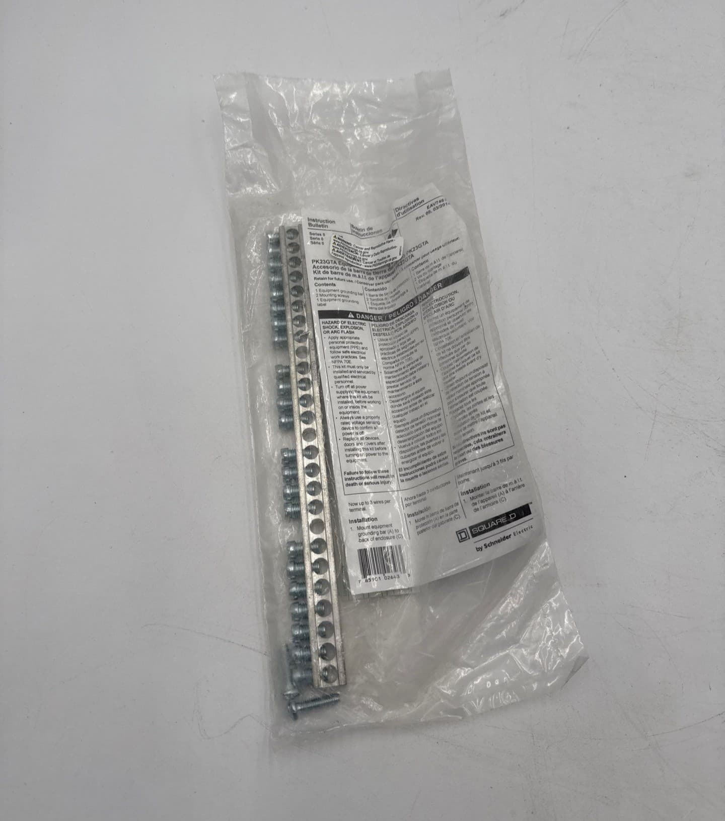 Square D PK23GTA Equipment Grounding Bar For Square D Load Centers – image 1