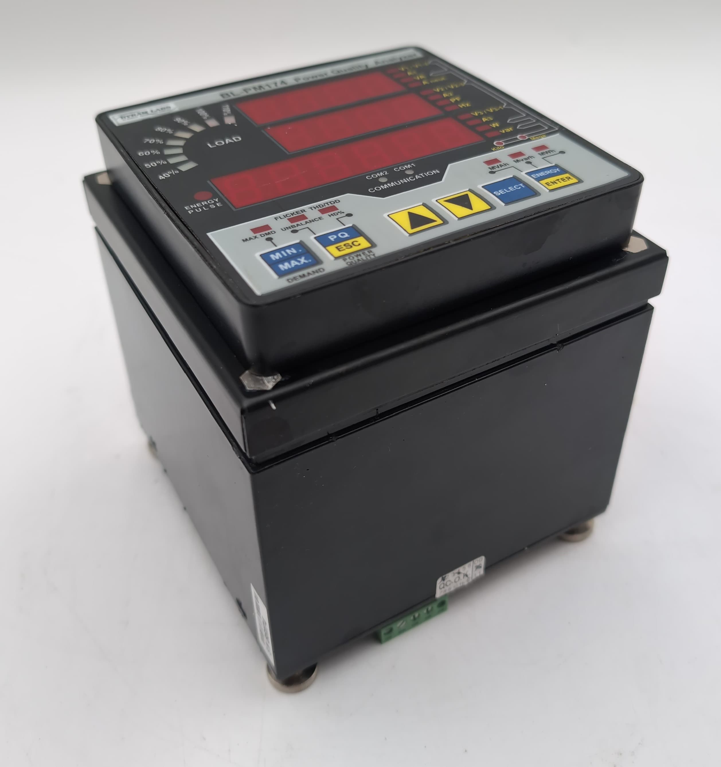 SATEC PM174 Power Quality Analyzer BL-PM174 480V 5A Industrial Panel Meter USED – image 1