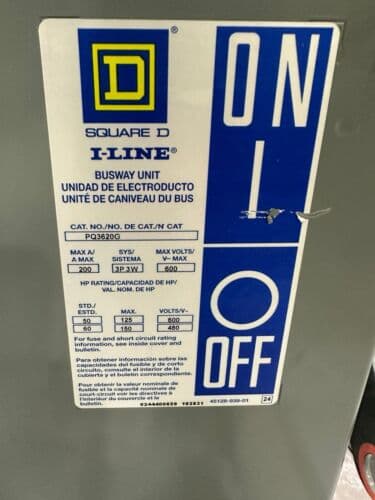 Square D PQ3620G Accessory — image 1 of 6