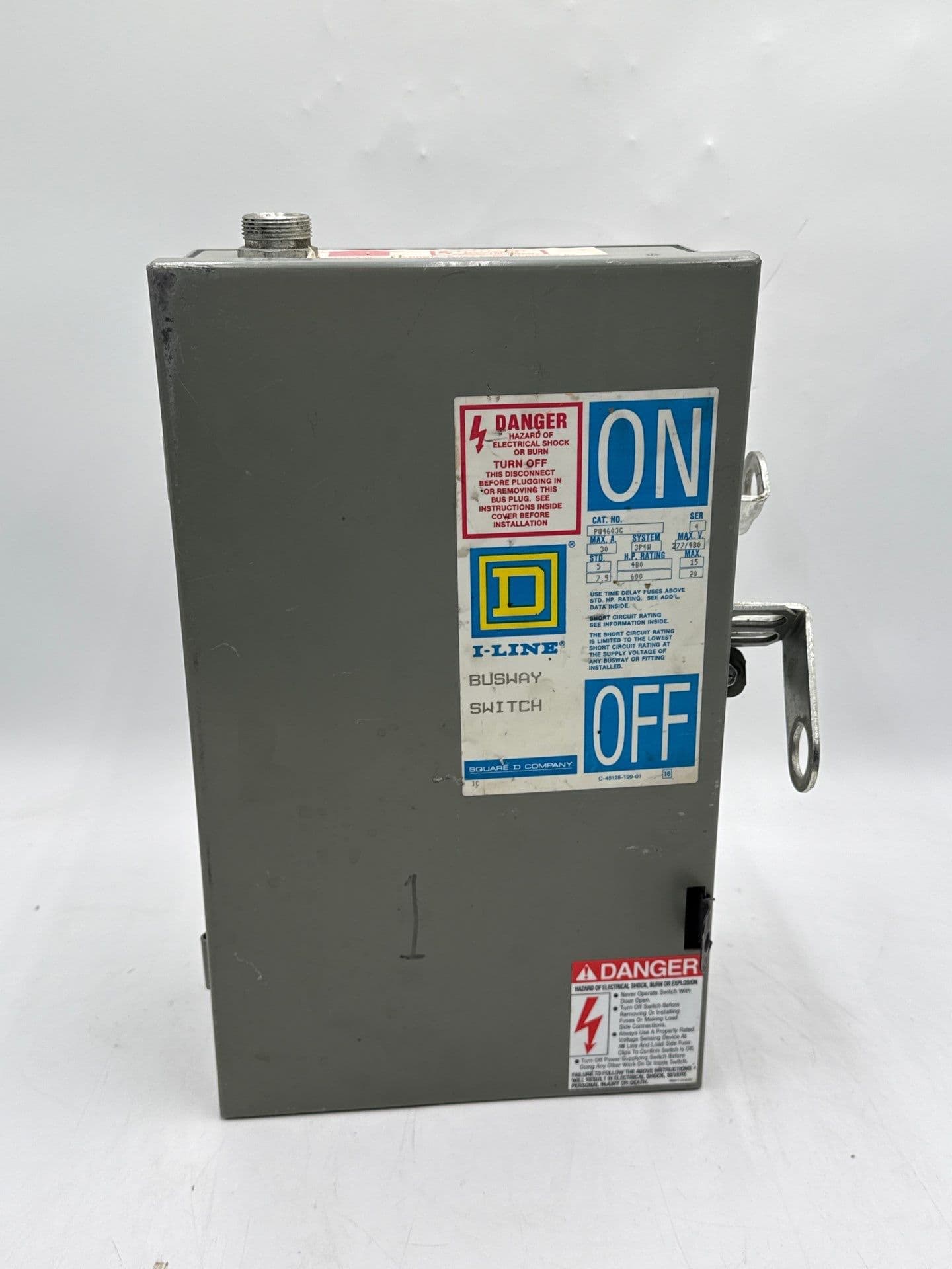 Square D PQ4603G Bus Plug 30A 3PH 600V 4W I-Line Busway Unit Switch 30 Amp – image 1