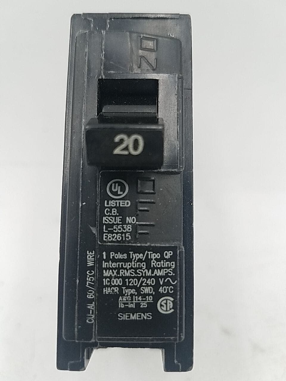Siemens Q120 Circuit Breaker — image 1 of 5