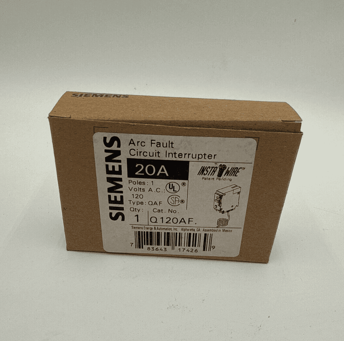 Siemens Q120AF Circuit Breaker — image 1 of 6