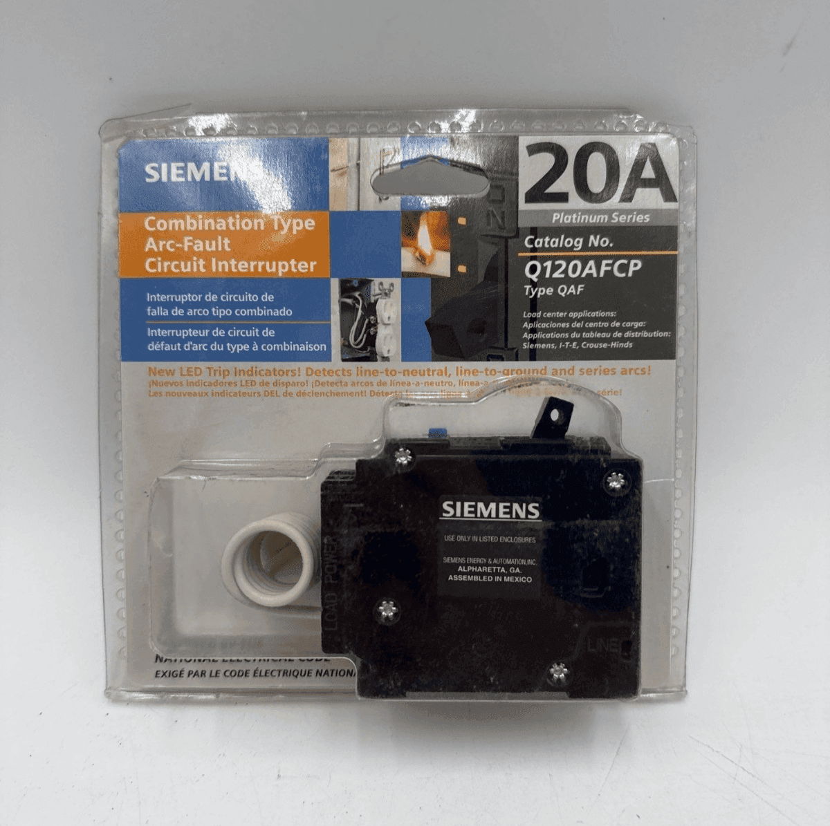 Siemens Q120AFCP Circuit Breaker — image 1 of 5
