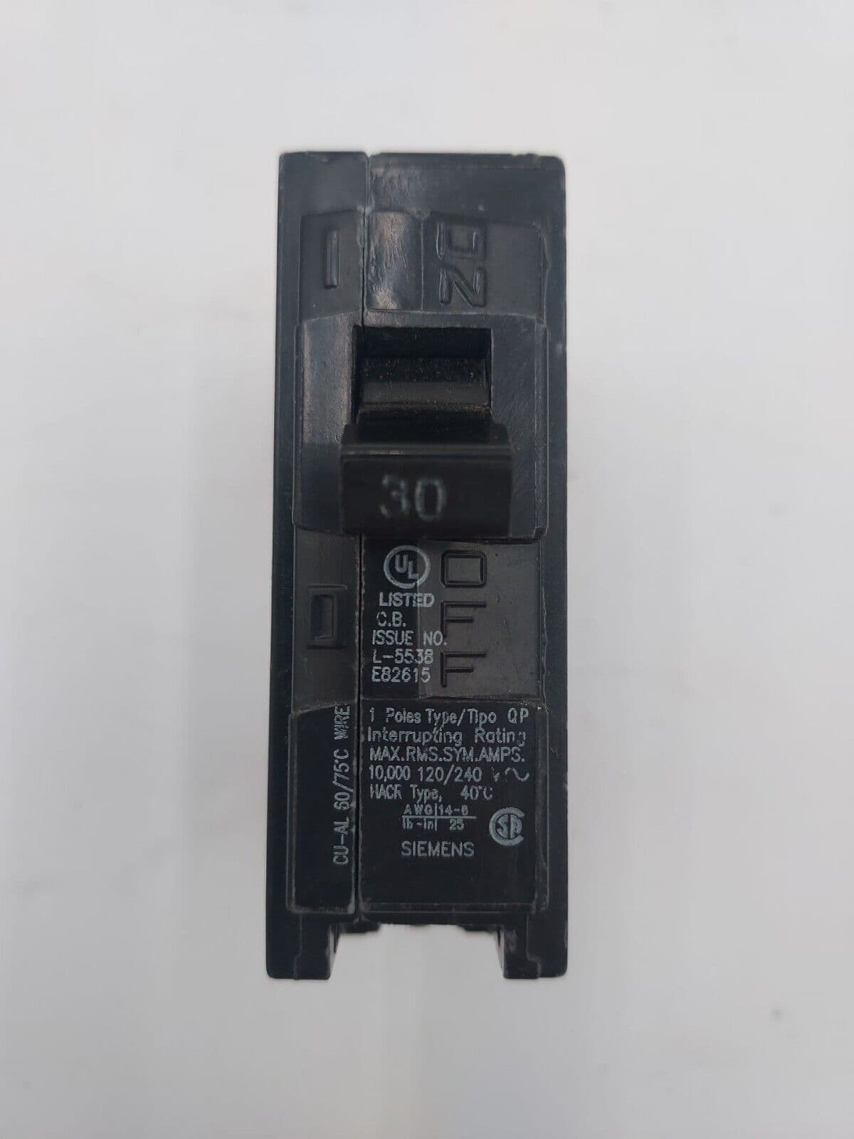 Siemens Q130 Circuit Breaker — image 1 of 4