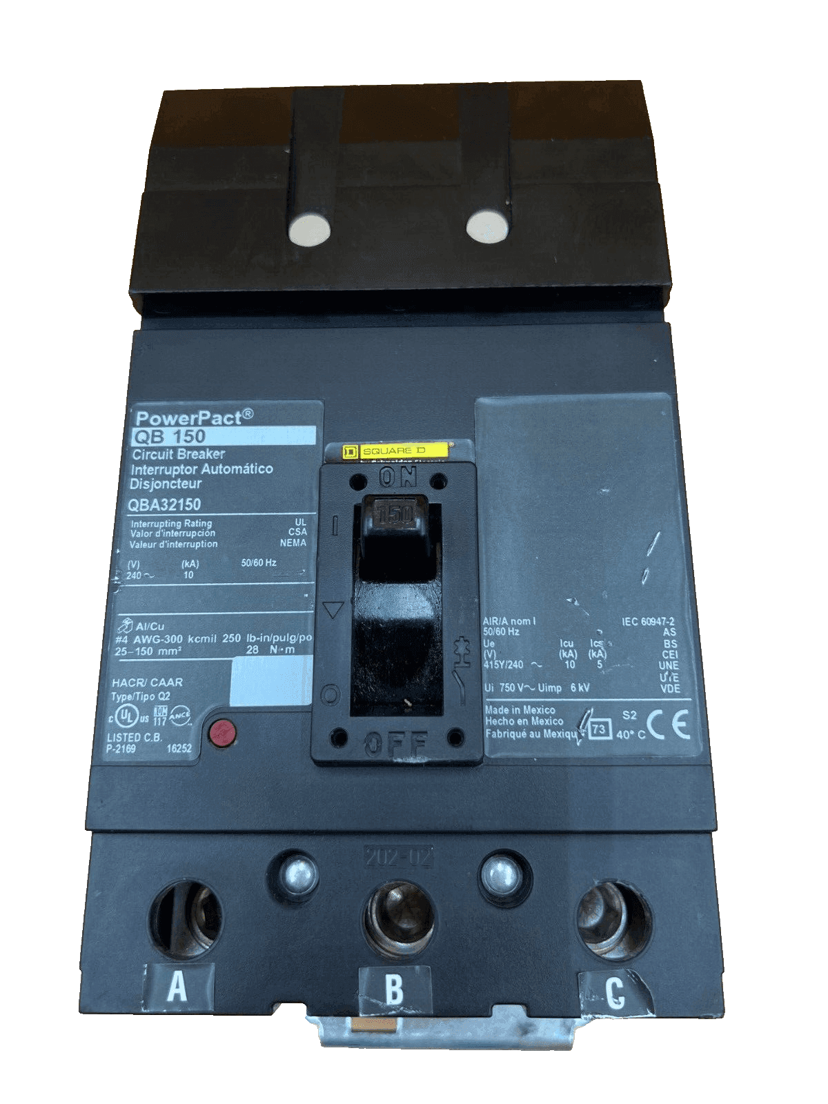Square D QBA32150 Circuit Breaker — image 1 of 6