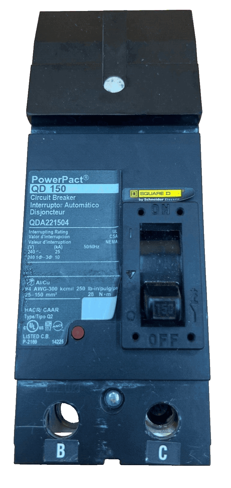 Square D QDA221504 Circuit Breaker — image 1 of 6