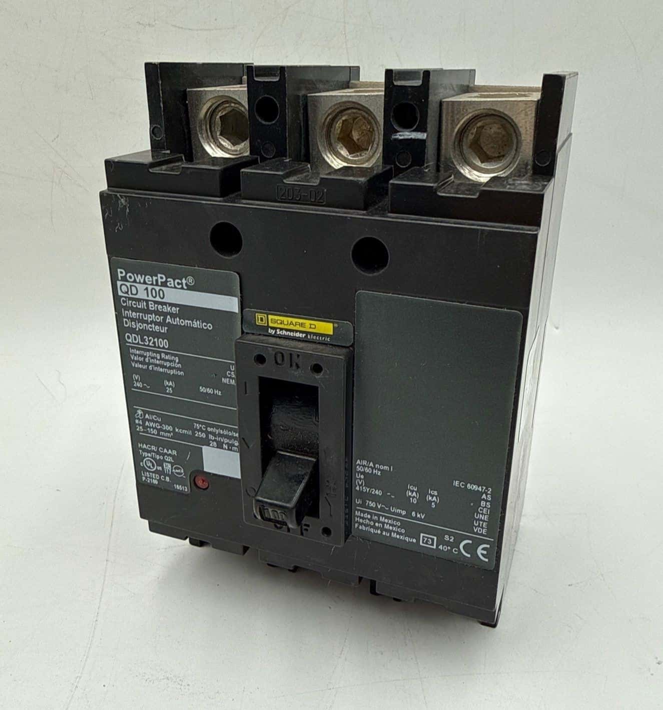 Square D QDL32100 Circuit Breaker — image 1 of 9
