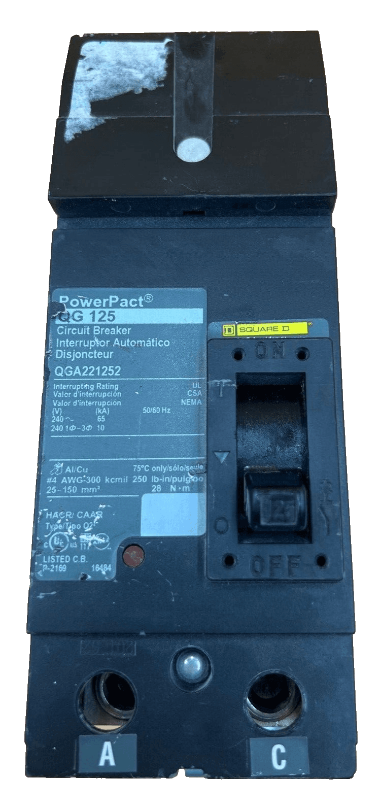 Square D QGA221252 Circuit Breaker — image 1 of 6
