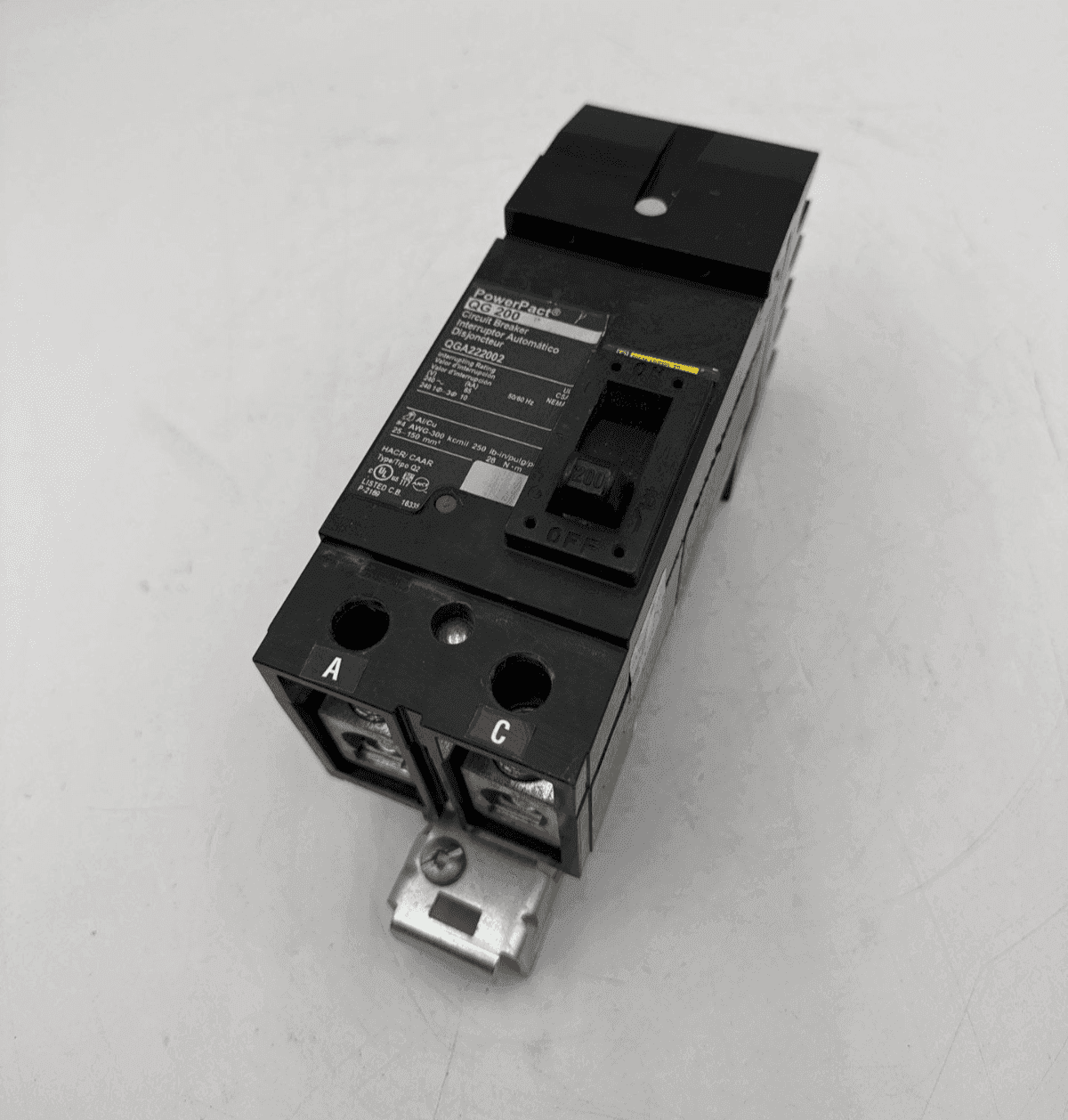 Square D QGA222002 I-Line Circuit Breaker 200A 2P 240V QGA 200 Amp 2 Pole QG 200