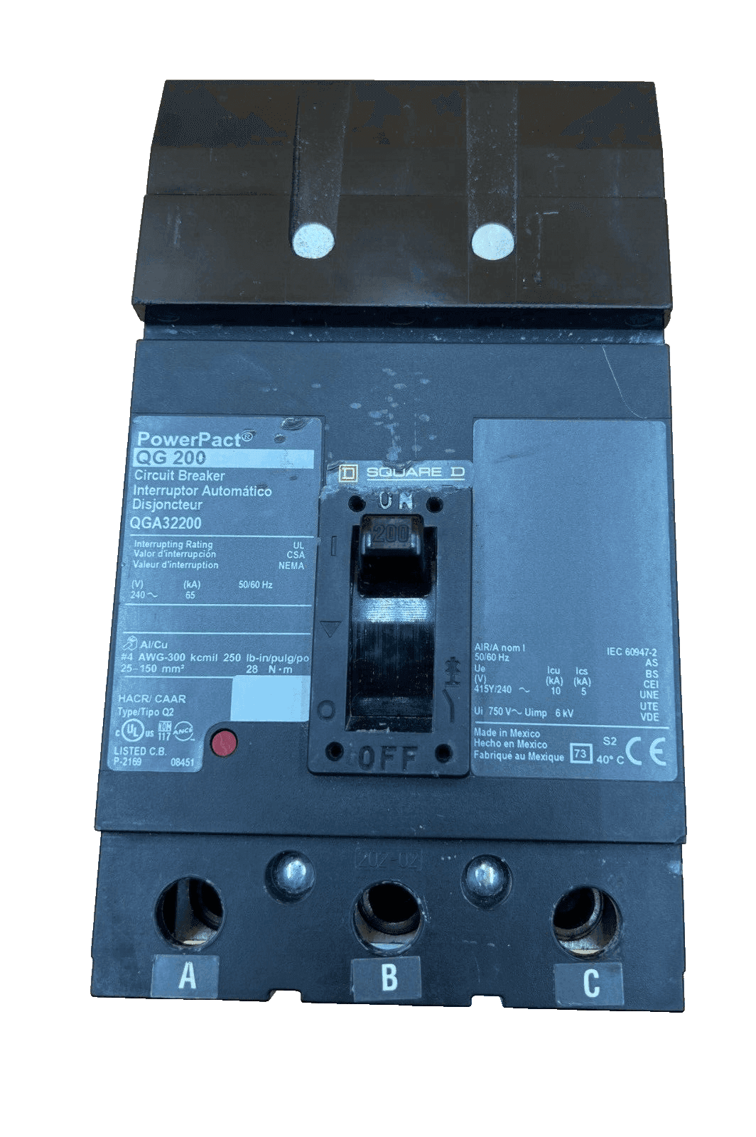 Square D QGA32200 Circuit Breaker — image 1 of 6