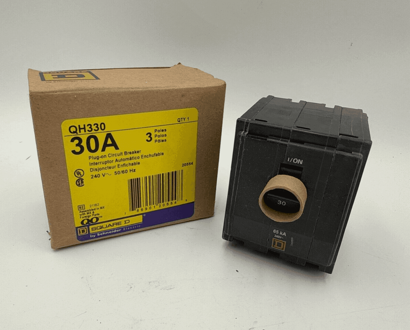 Square D QH330 Circuit Breaker — image 1 of 8