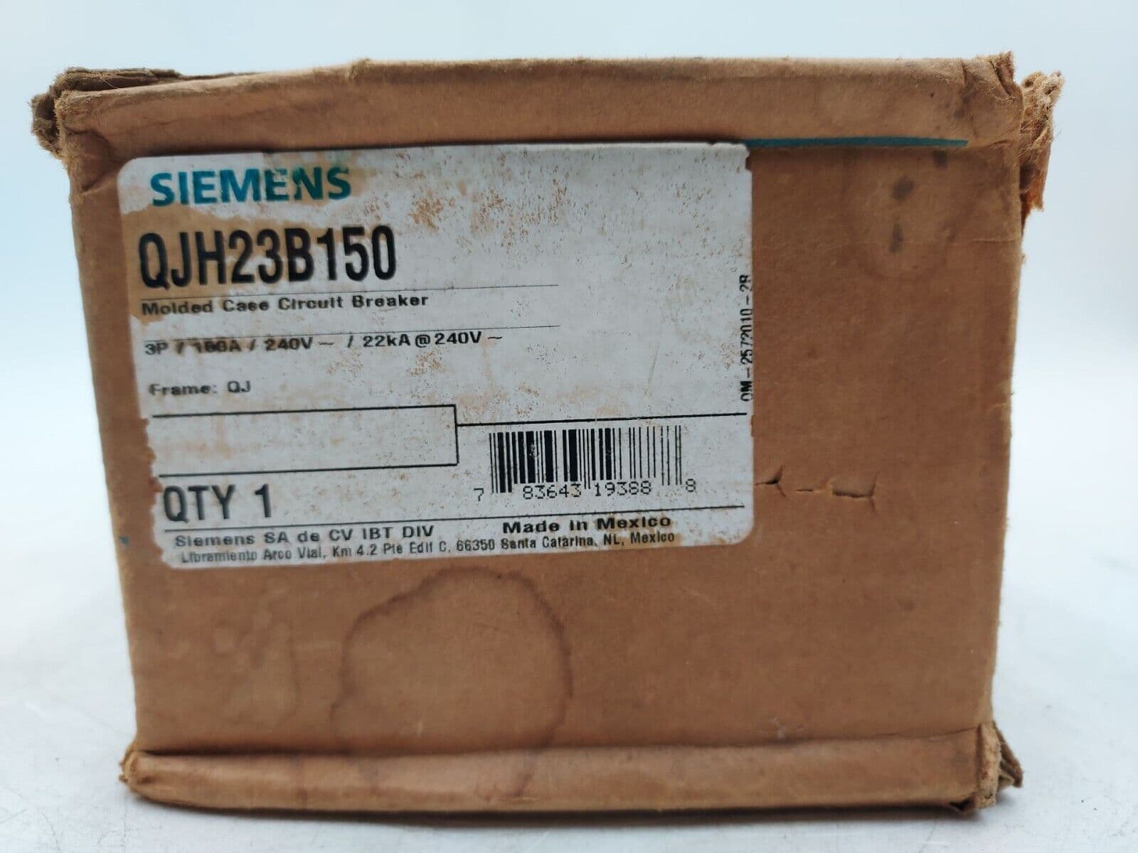 Siemens QJH23B150 Circuit Breaker — image 1 of 8