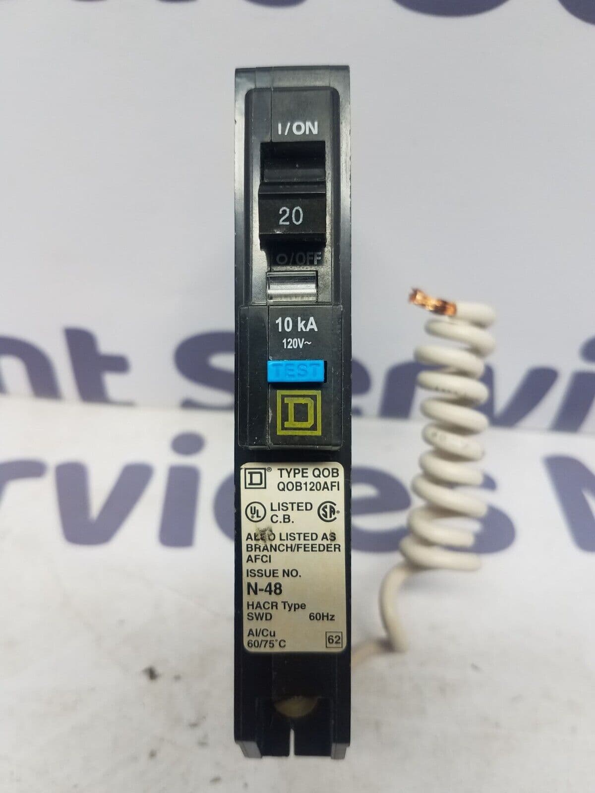 Square D QOB120AFI Circuit Breaker — image 1 of 5