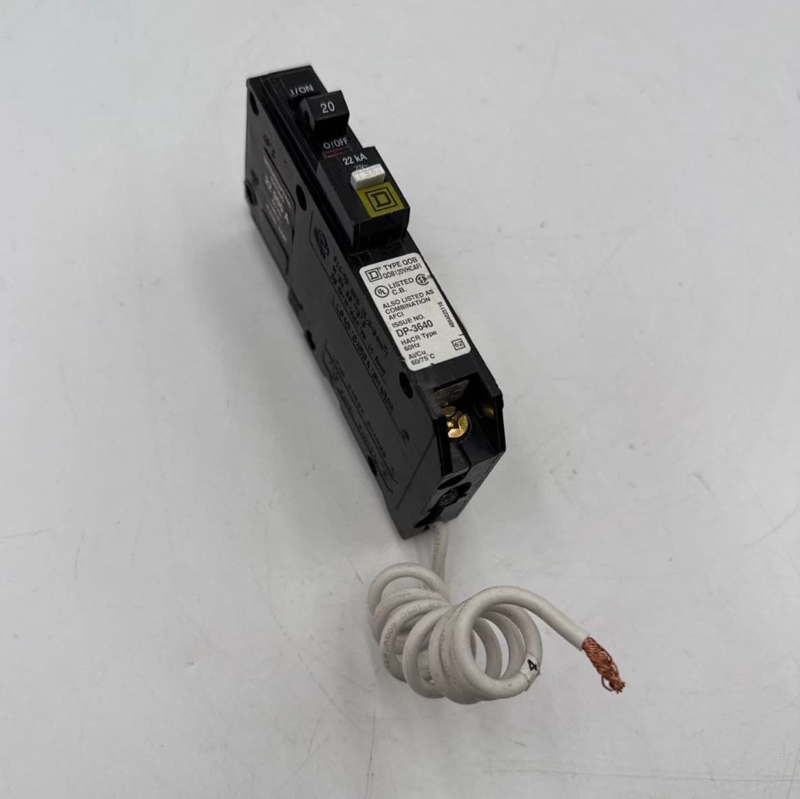 Square D QOB120VHCAFI Circuit Breaker — image 1 of 6