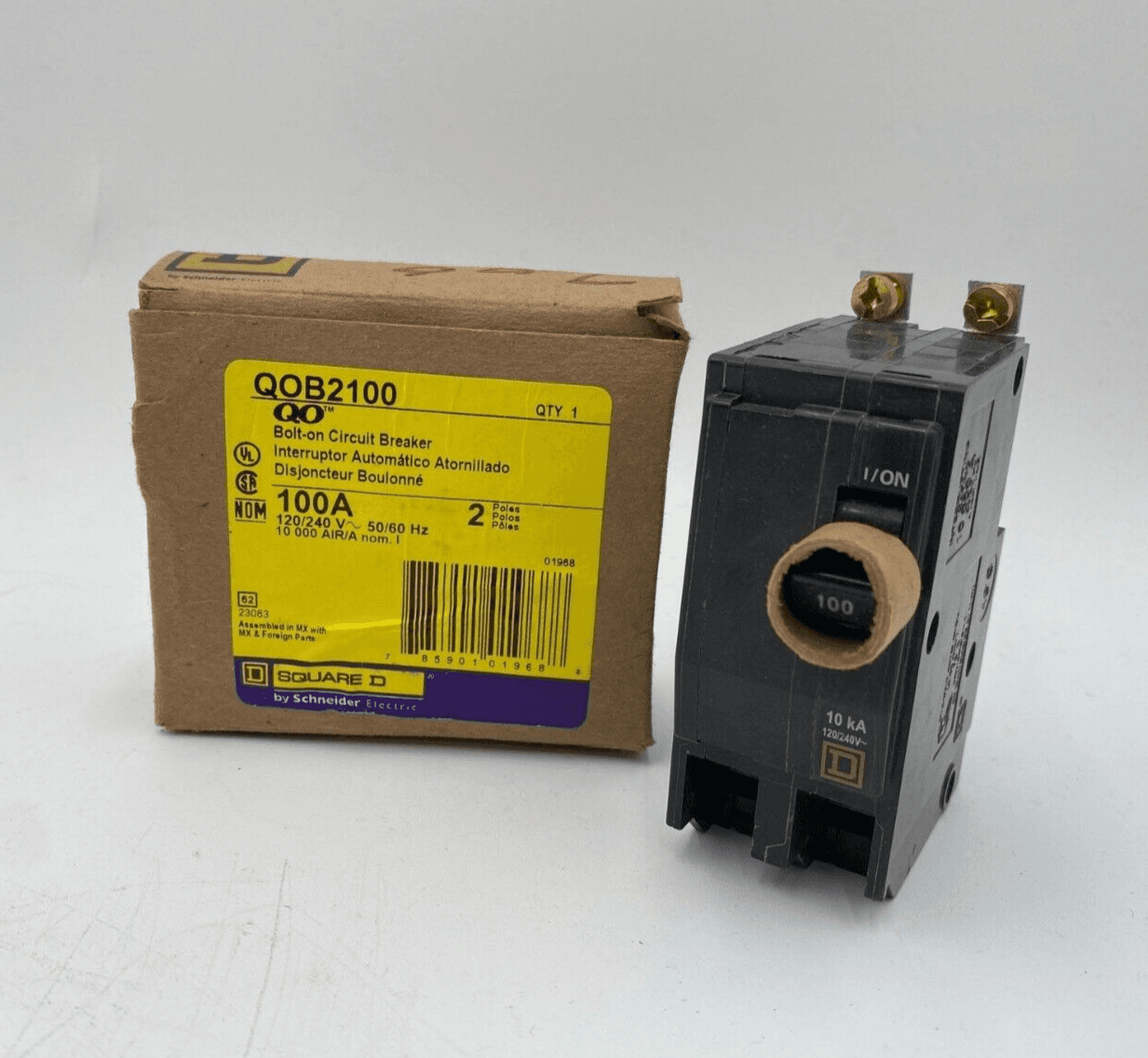Square D QOB2100 Circuit Breaker — image 1 of 12