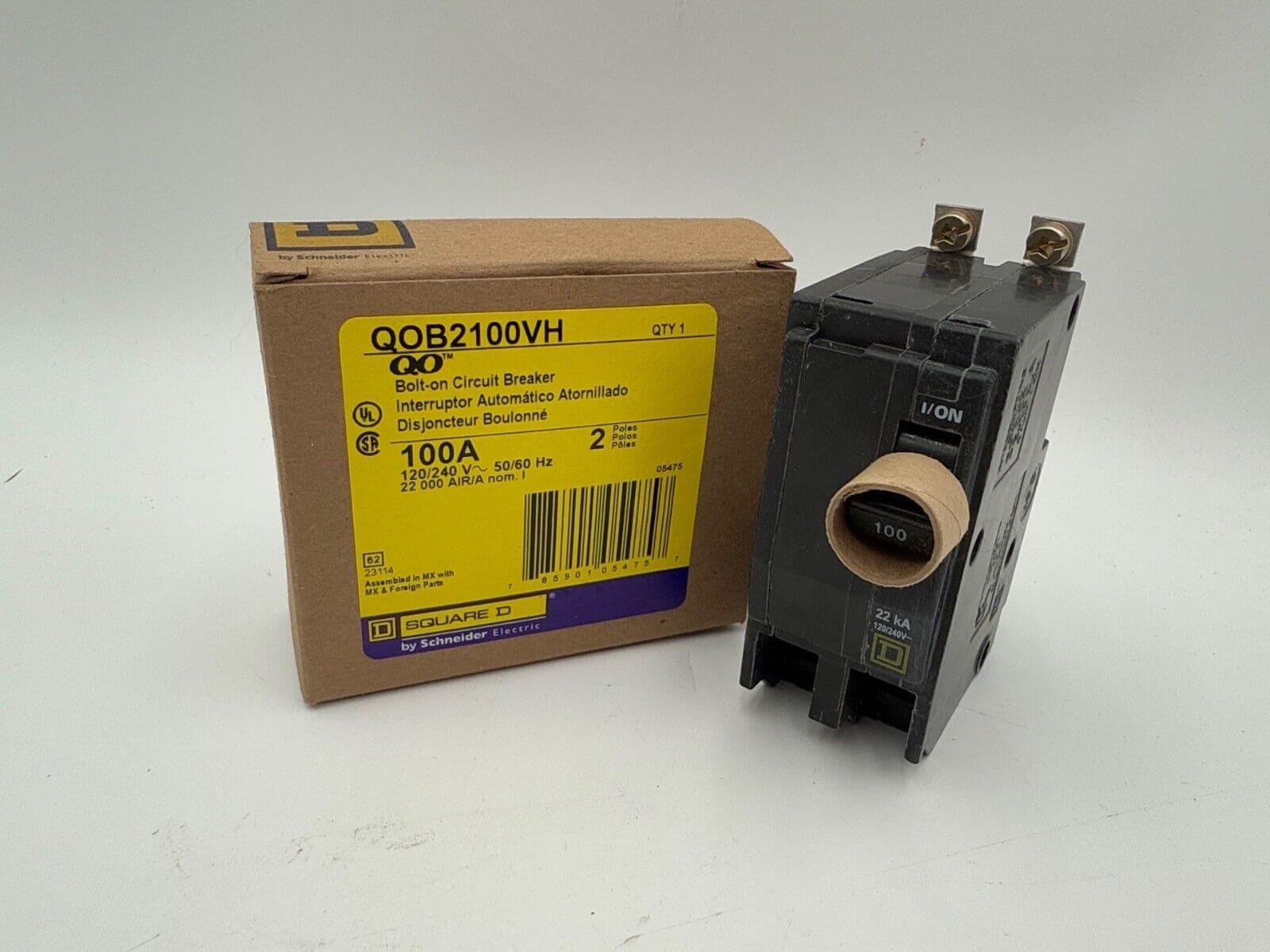 Square D QOB2100VH Circuit Breaker — image 1 of 7
