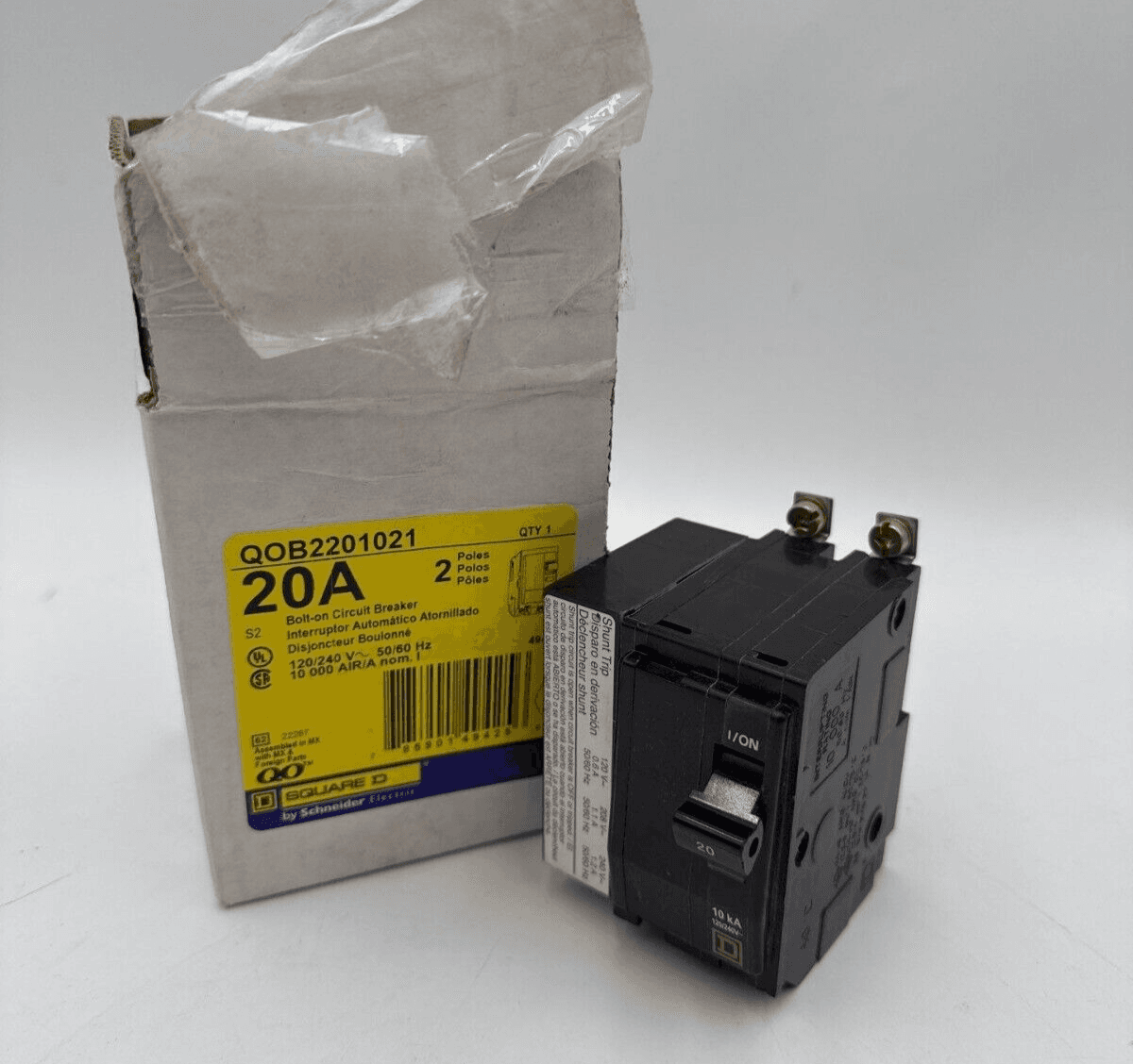 Square D QOB2201021 Circuit Breaker — image 1 of 10