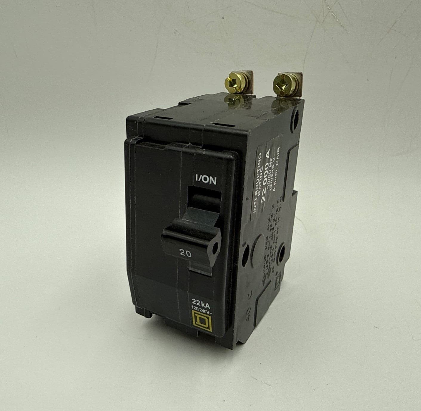 Square D QOB220VH Circuit Breaker 20A 2P 120/240V 22kA 20 Amp 2 Pole