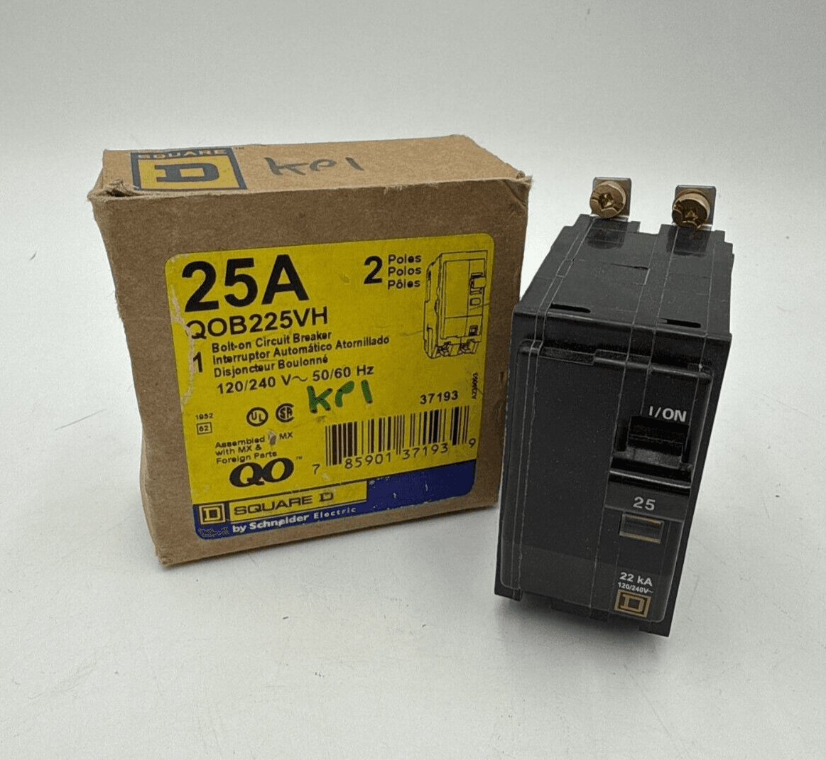 Square D QOB225VH Circuit Breaker — image 1 of 6