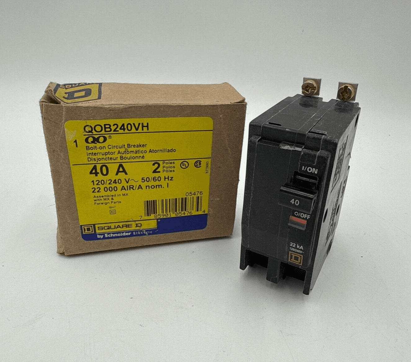Square D QOB240VH Circuit Breaker — image 1 of 7