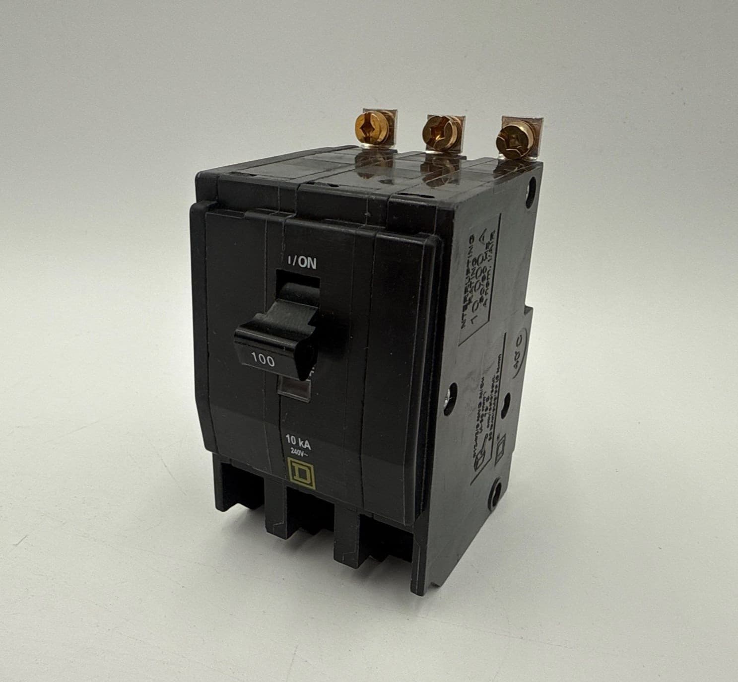 Square D QOB3100 Bolt On Circuit Breaker 100A 3P 240V 10kA QOB 100 Amp – image 1