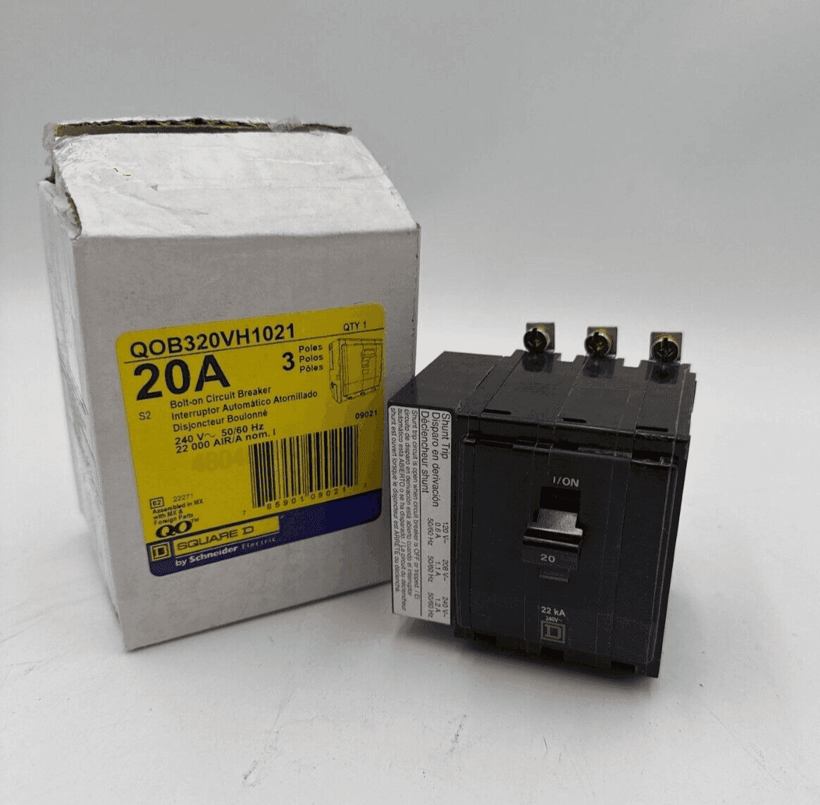 Square D QOB320VH1021 Circuit Breaker — image 1 of 8