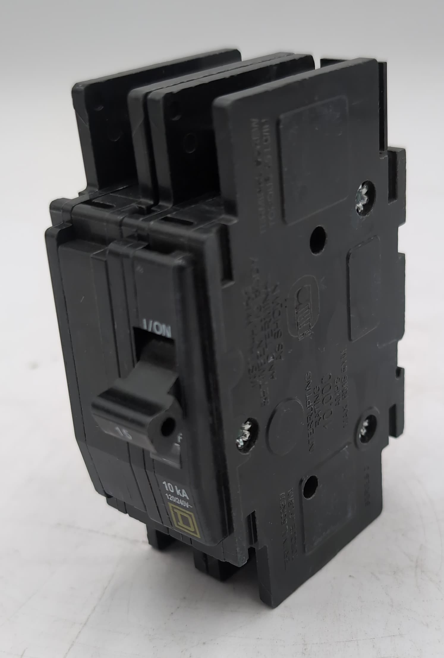 Square D QOU215 Miniature Circuit Breaker 15 Amp 2-Pole 120/240V Unit Mount New
