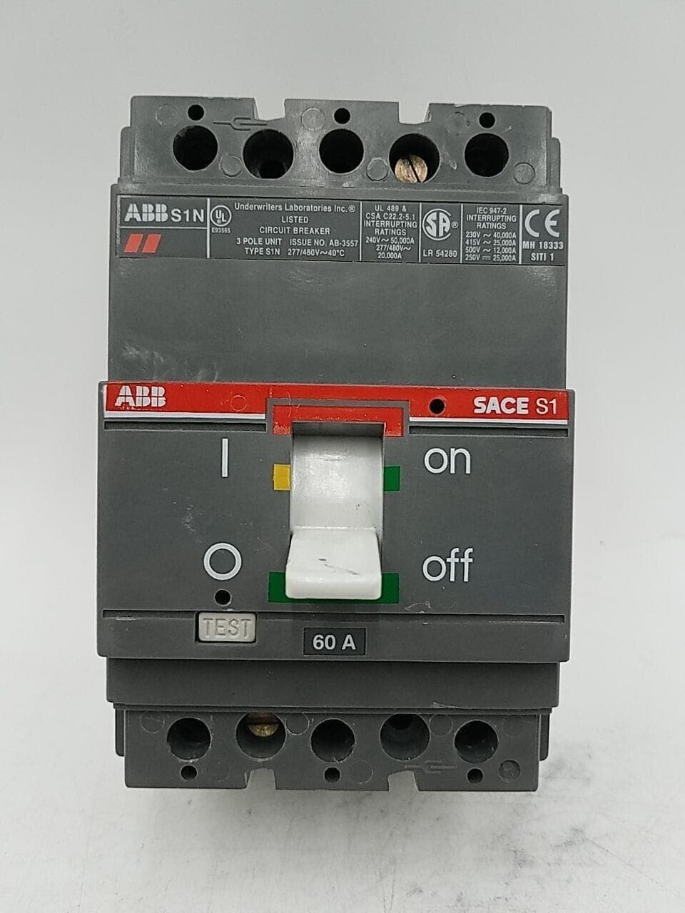 ABB S1N060 Circuit Breaker — image 1 of 7