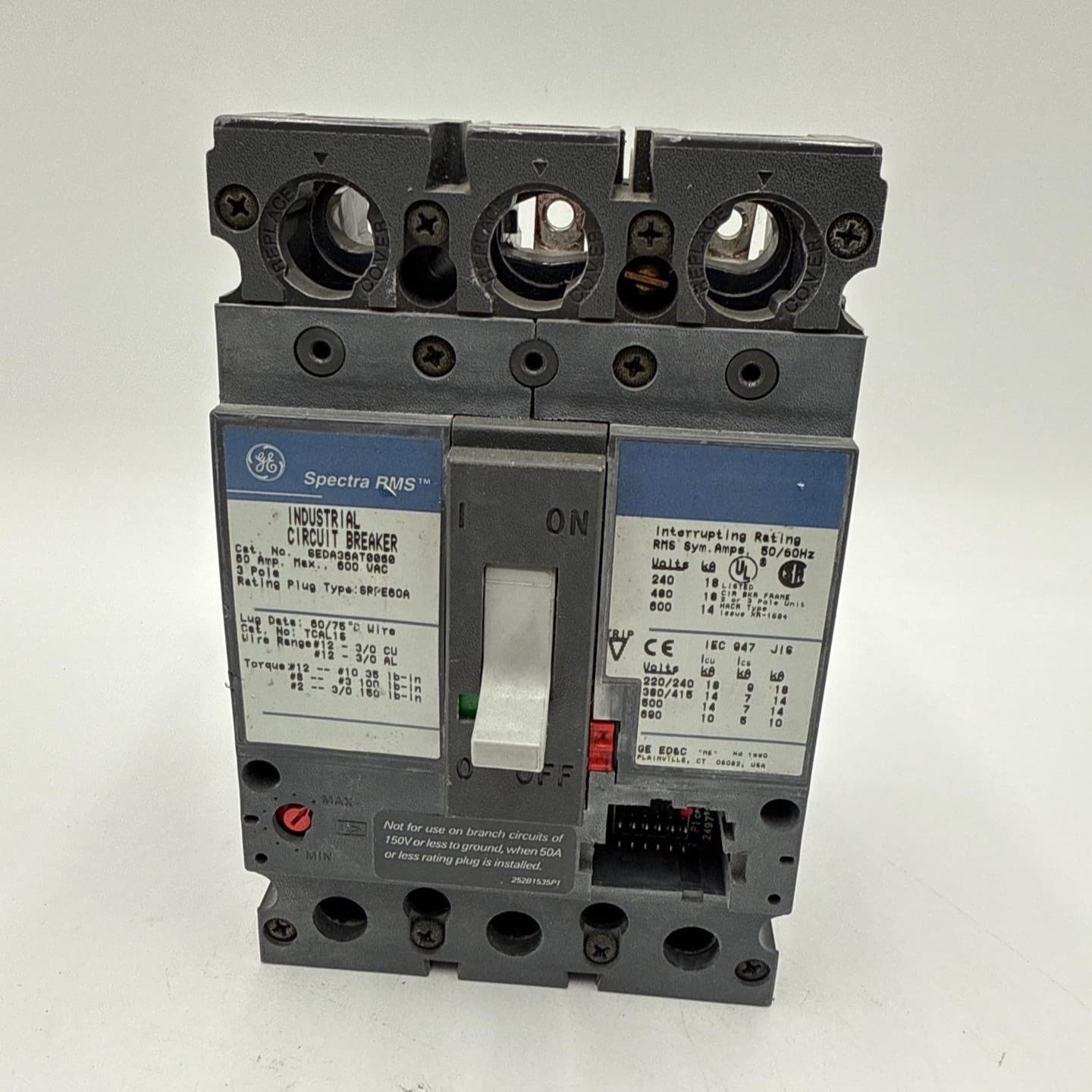 GE SEDA36AT0060 Circuit Breaker — image 1 of 7