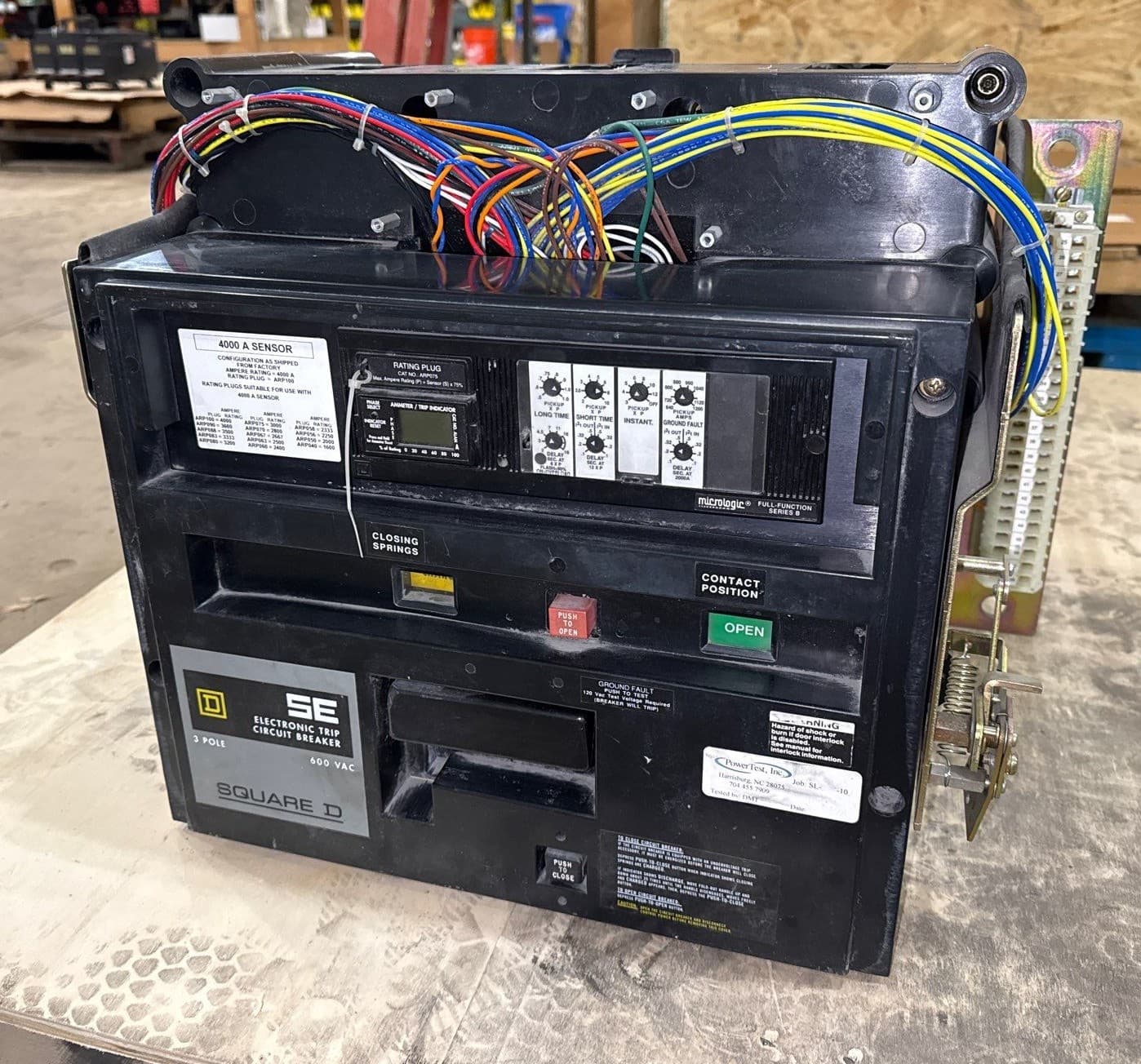 Square D SEF364000LSG SE Circuit Breaker 4000A 3P 600V ARP075 Electronic Trip – image 1