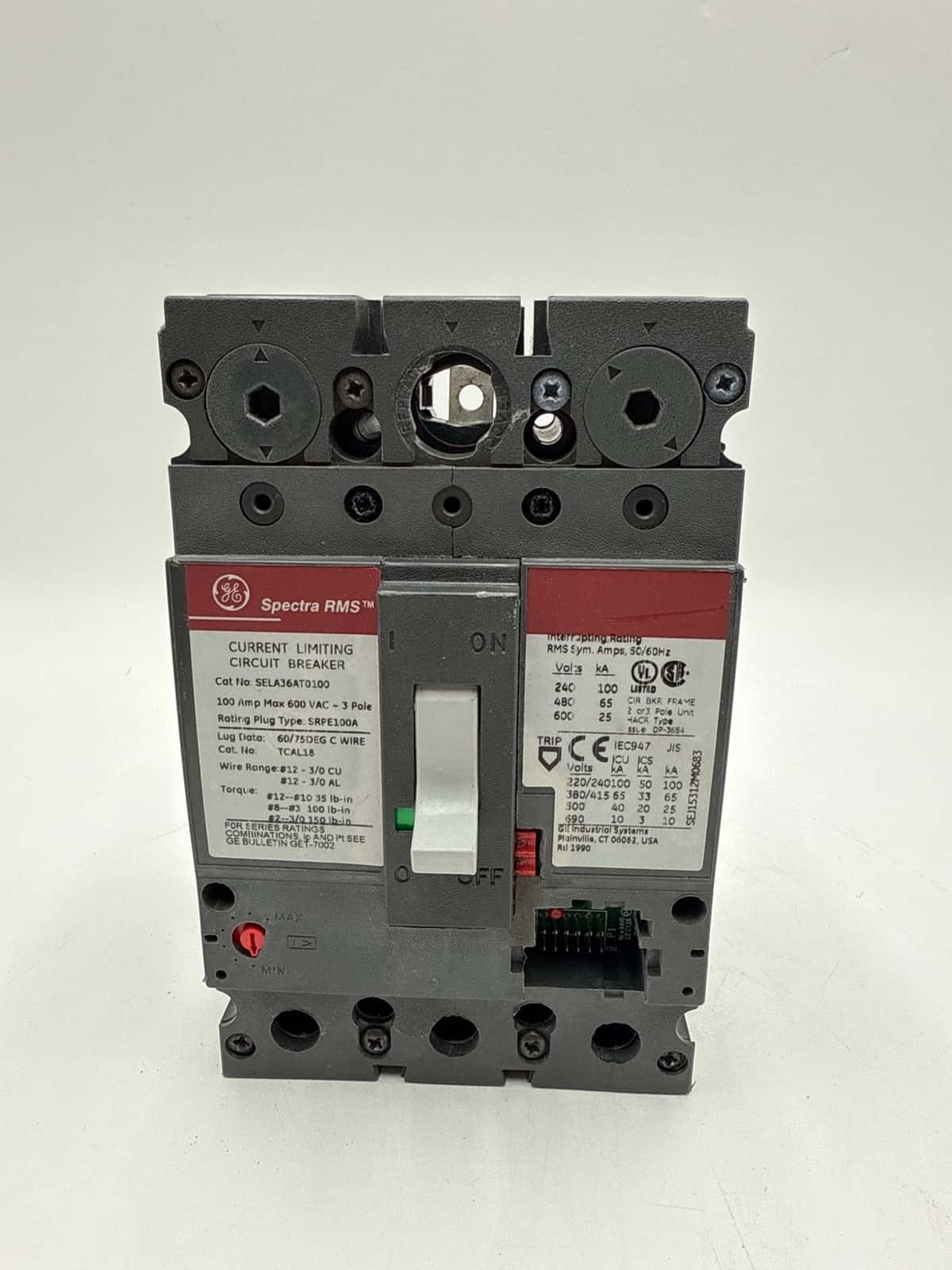 GE SELA36AT0100 Circuit Breaker — image 1 of 7