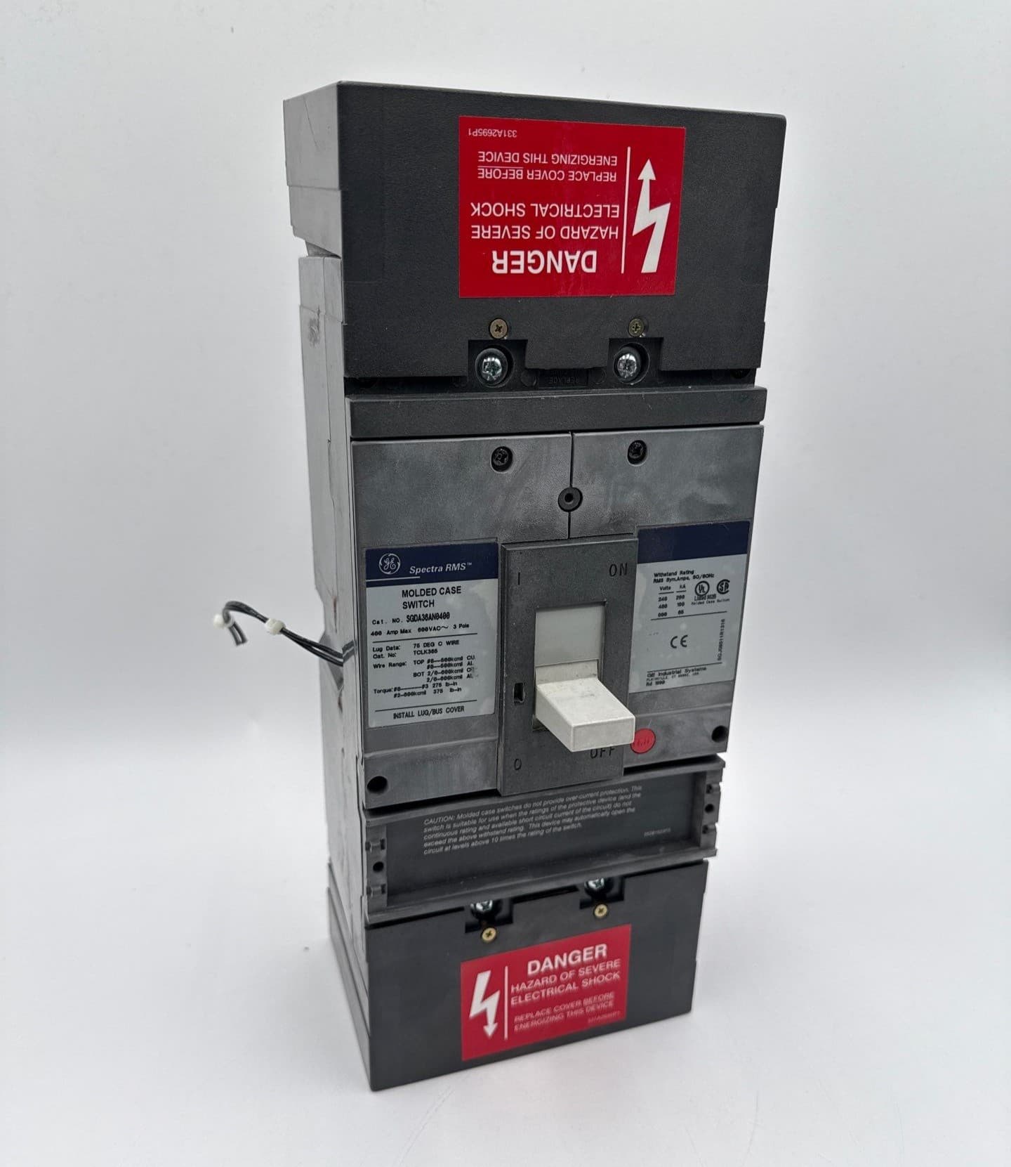 GE SGDA36AN0400 Circuit Breaker 400A 3P 600V SGDA 400 Amp 3 Pole – image 1